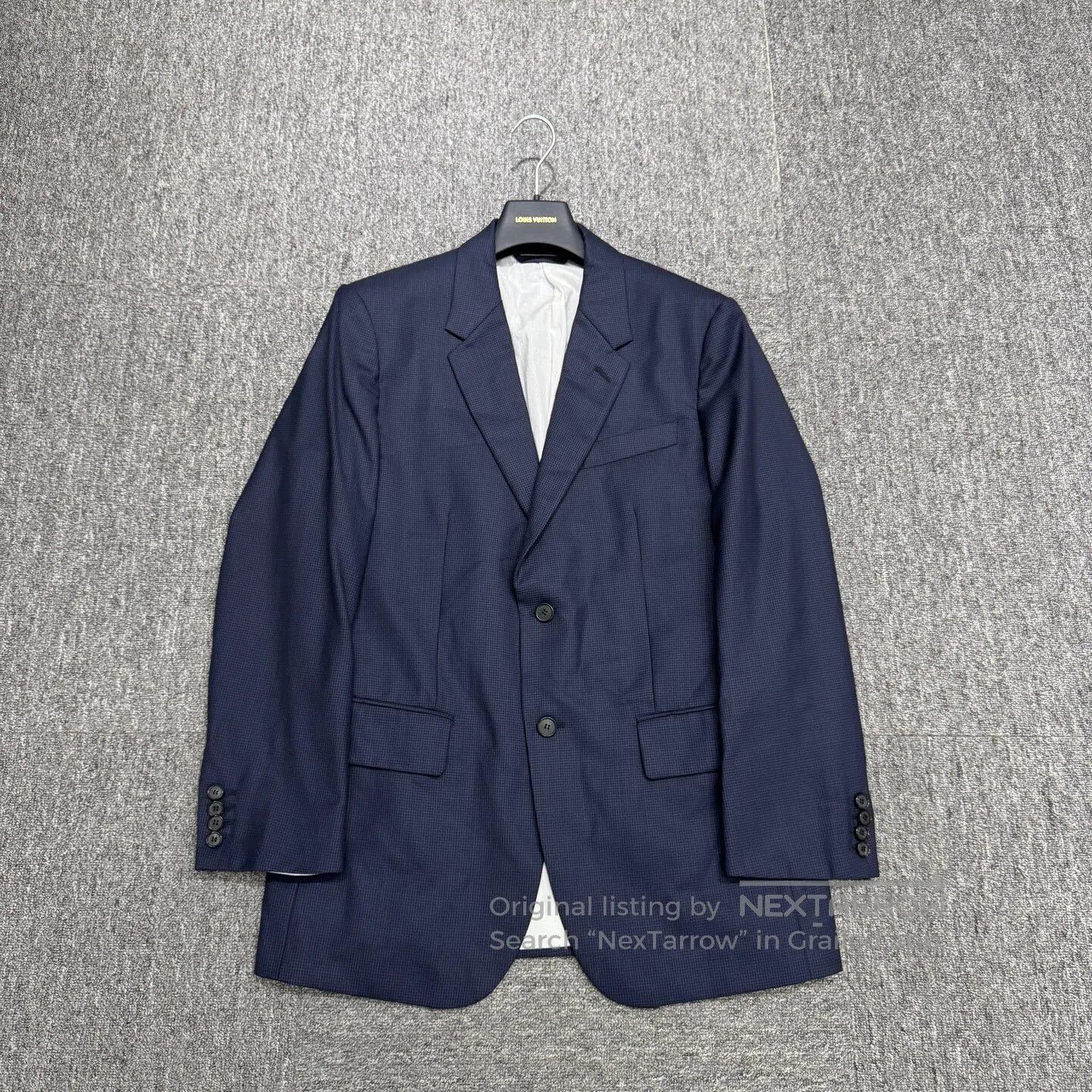 Calvin Klein Calvin Klein Checkered wool suit jacket| Size 46R - 1 Thumbnail