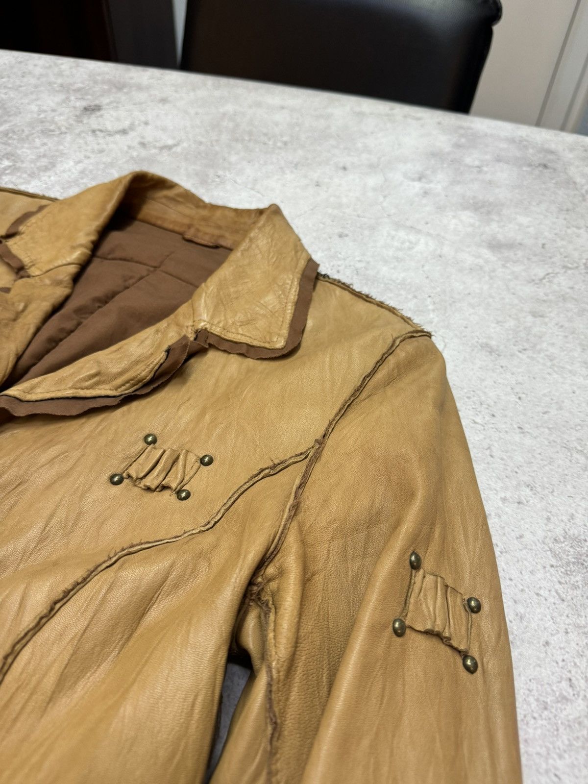 Japanese Brand Vintage Real Leather IfSixWasNine Style Long Jacket Size US M / EU 48-50 / 2 - 6 Thumbnail