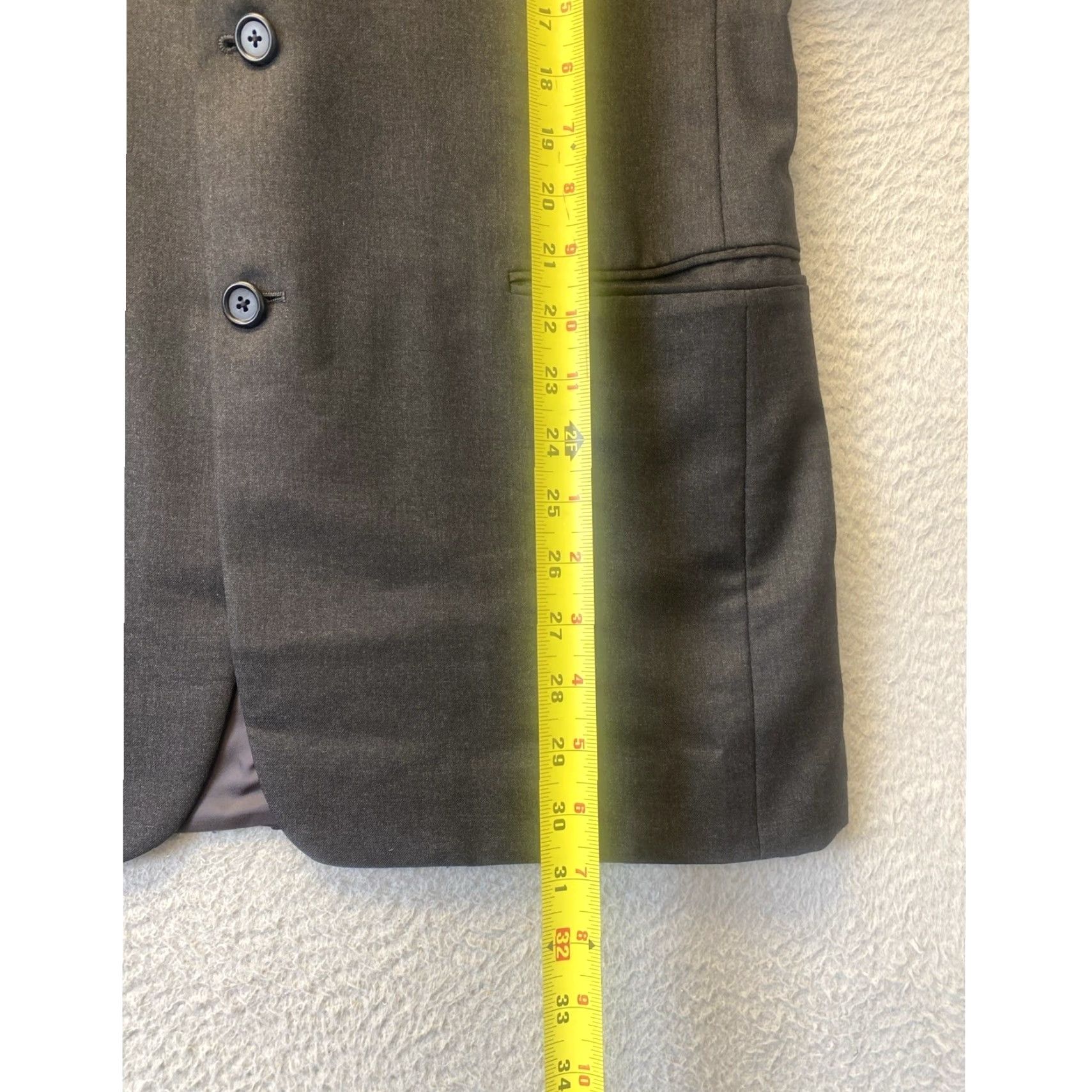 Vintage VINTAGE Hickey Freeman Wool Suit Jacket/Coat Size 40R Gray 3-Button Men’s 2 Piece 3-Button Front Regular Inseam 30" Mens Size 40R - 6 Thumbnail