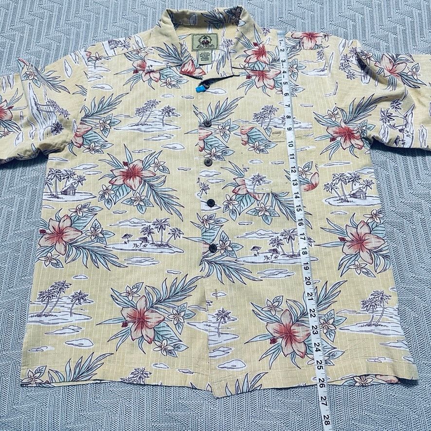 Vintage Vintage Joe Marlin yellow Hawaiian shirt Size US L / EU 52-54 / 3 - 7 Thumbnail