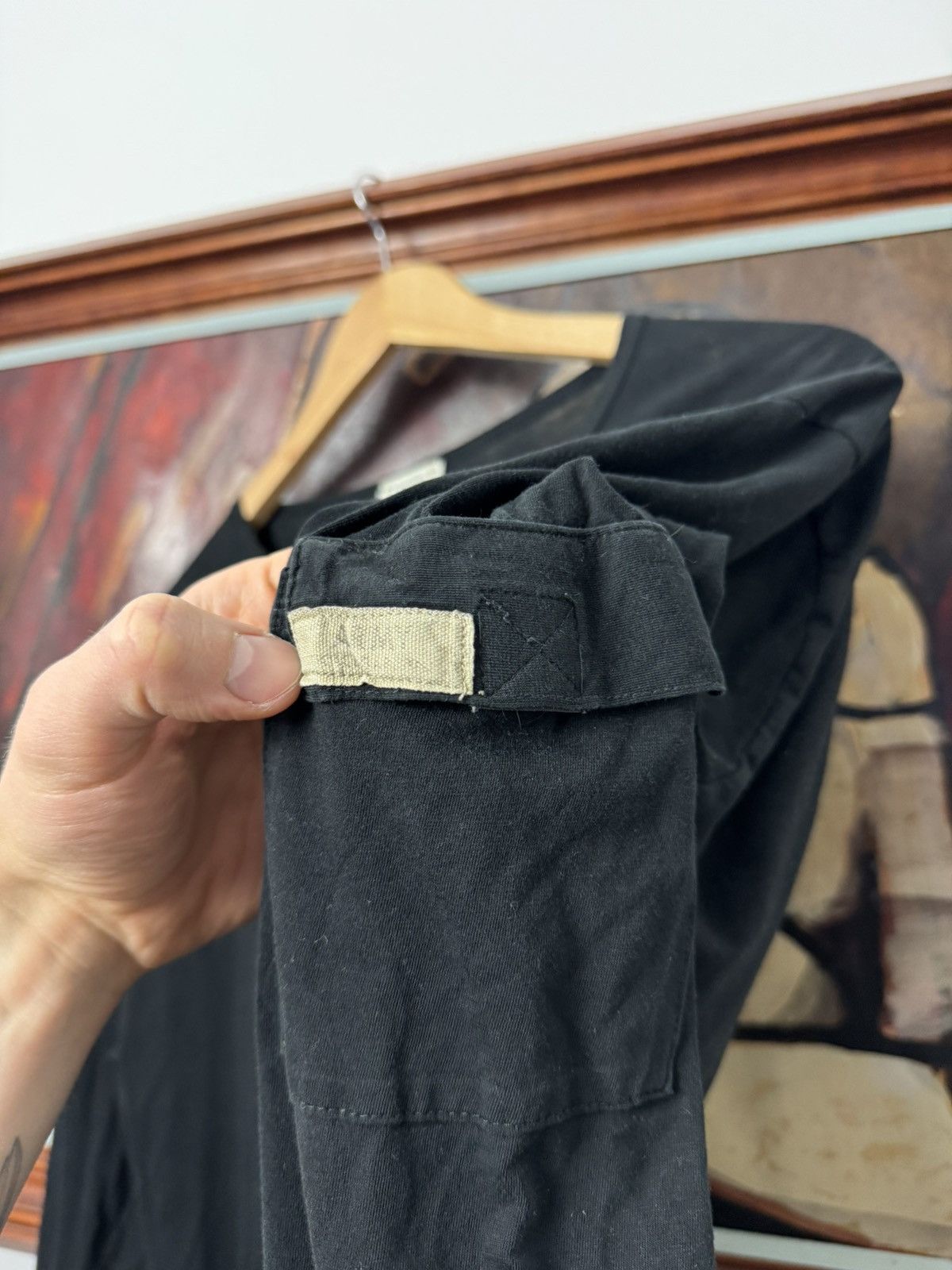 Dolce & Gabbana Dolce & Gabbana D&G Army Pocket Black Designer Longsleeve Size US L / EU 52-54 / 3 - 3 Thumbnail