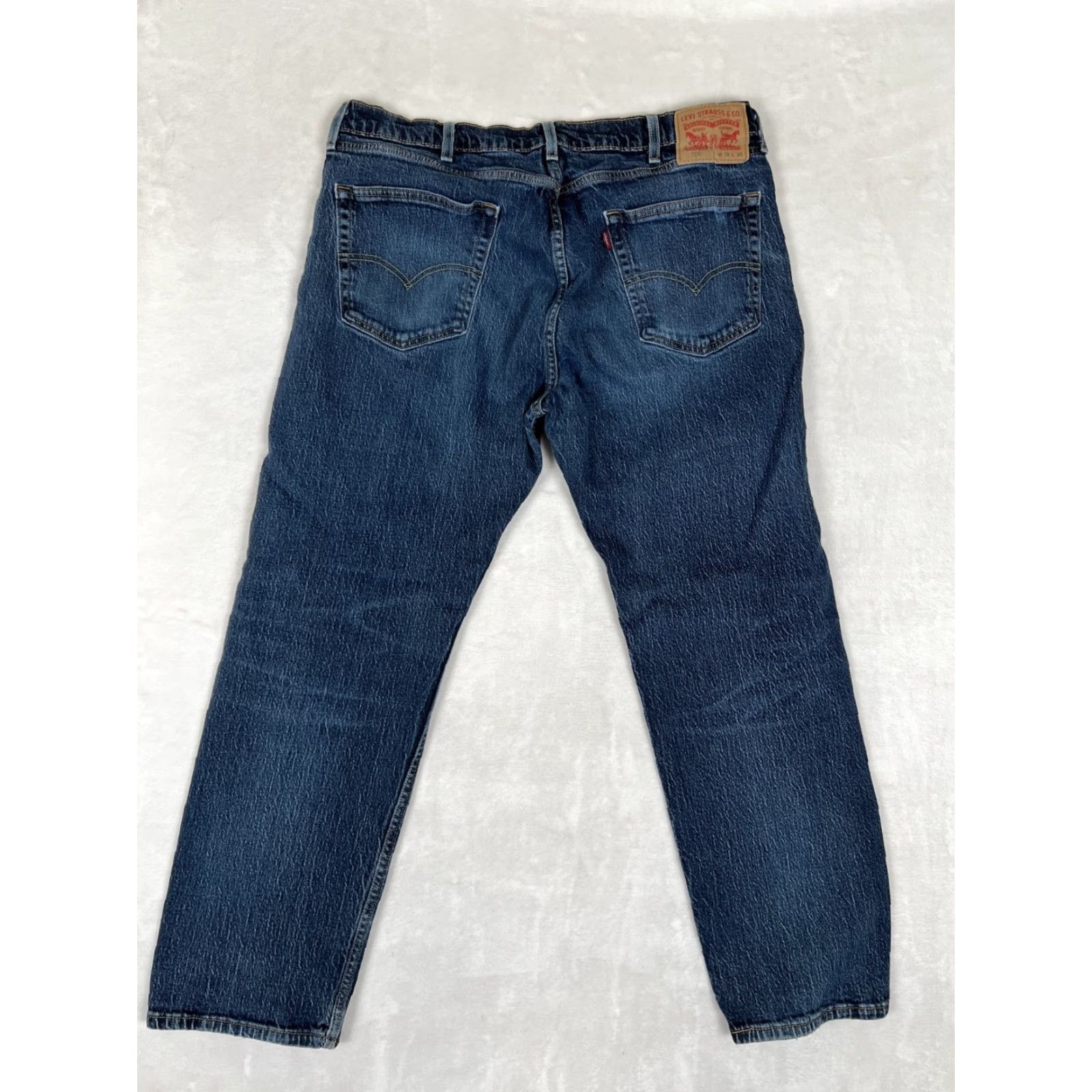 Levi's Levi's 505 Jeans Regular Denim 38x30 Blue Medium Wash Men 5-Pocket Straight Inseam 30in USA 90s Vintage Theme Size US 38 / EU 54 - 5 Thumbnail