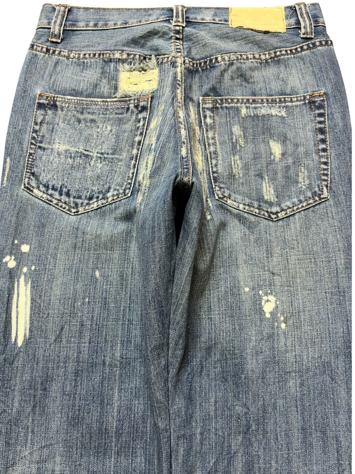 Untitled Artworks Vintage Art Works Sashiko Style Distressed Denim Size US 32 / EU 48 - 5 Thumbnail