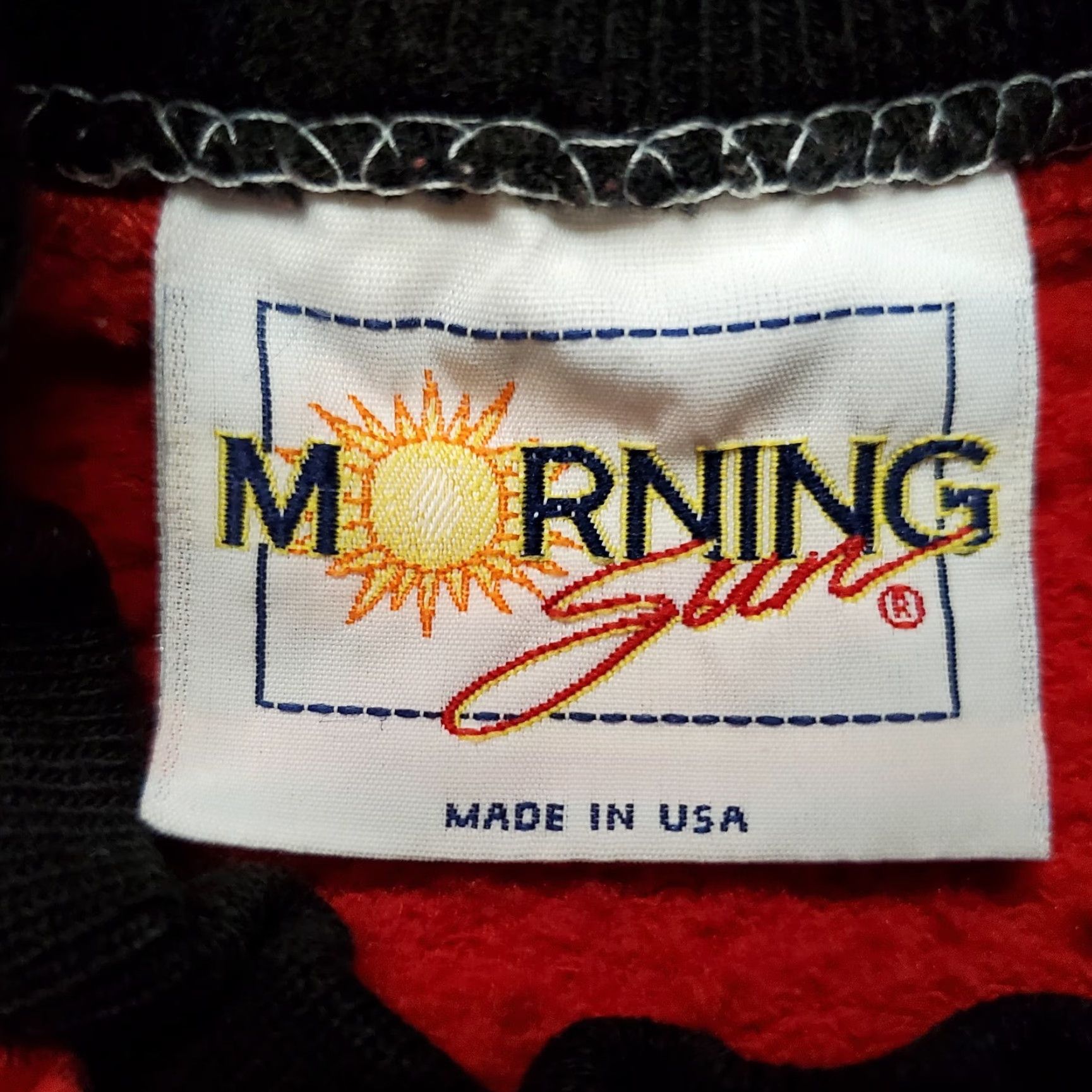 Vintage VINTAGE Morning Sun Crewneck Womens L Red Christmas Chickadee USA 80s Grannycore Shirt/Sweater Size L / US 10 / IT 46 - 5 Thumbnail
