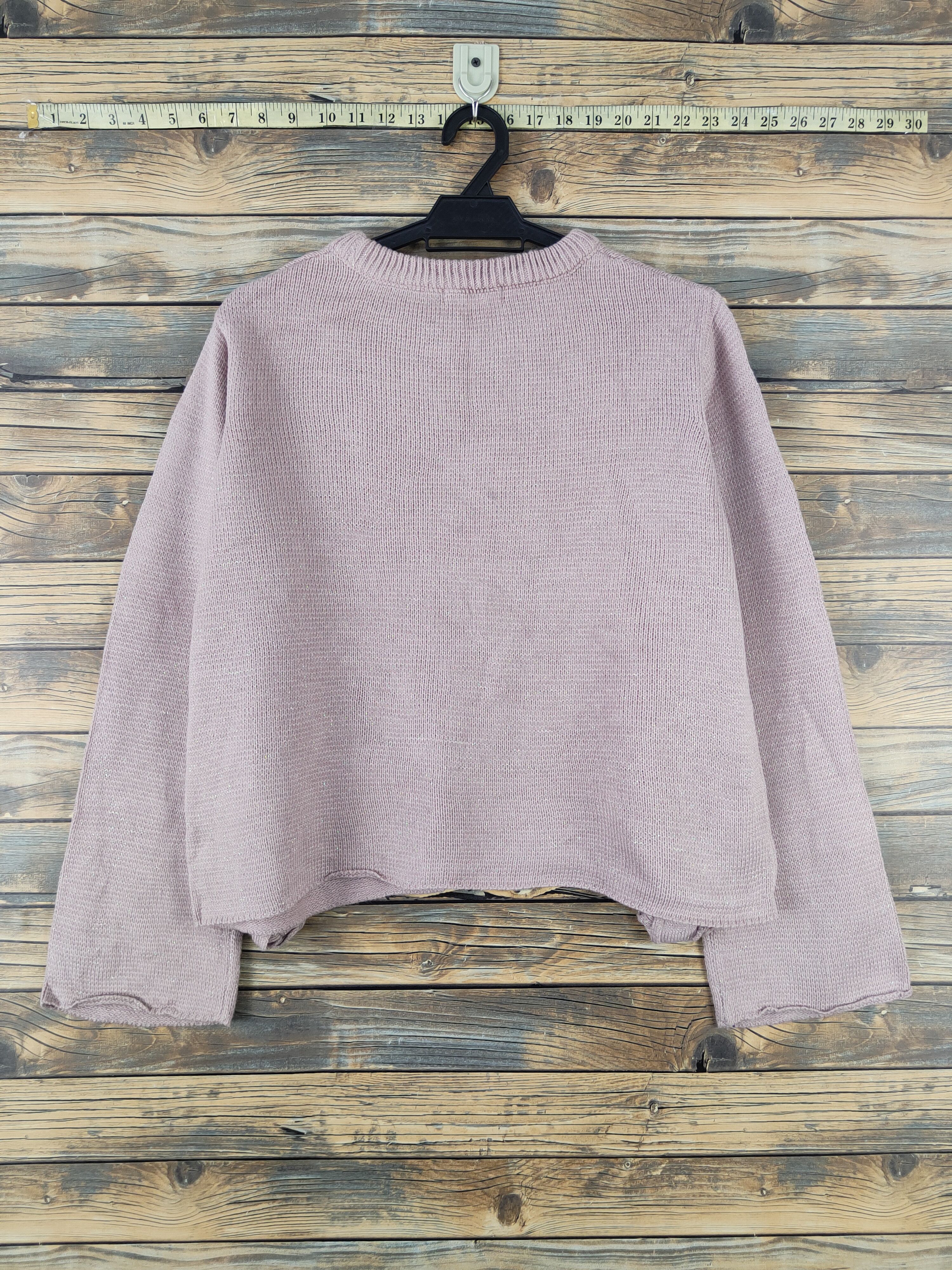 Vintage Healthy Karen Pink Knitwear Crop Tops #W2124 Size M / US 6-8 / IT 42-44 - 7 Thumbnail