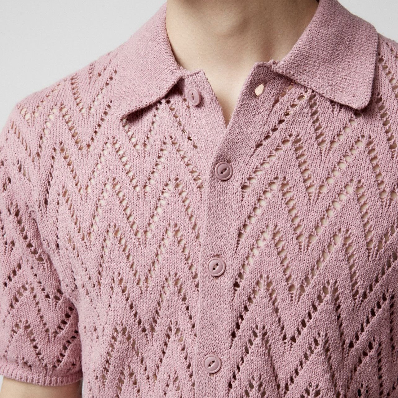 Bdg UO BDG Pink button up knit shirt sweater Size US S / EU 44-46 / 1 - 3 Thumbnail