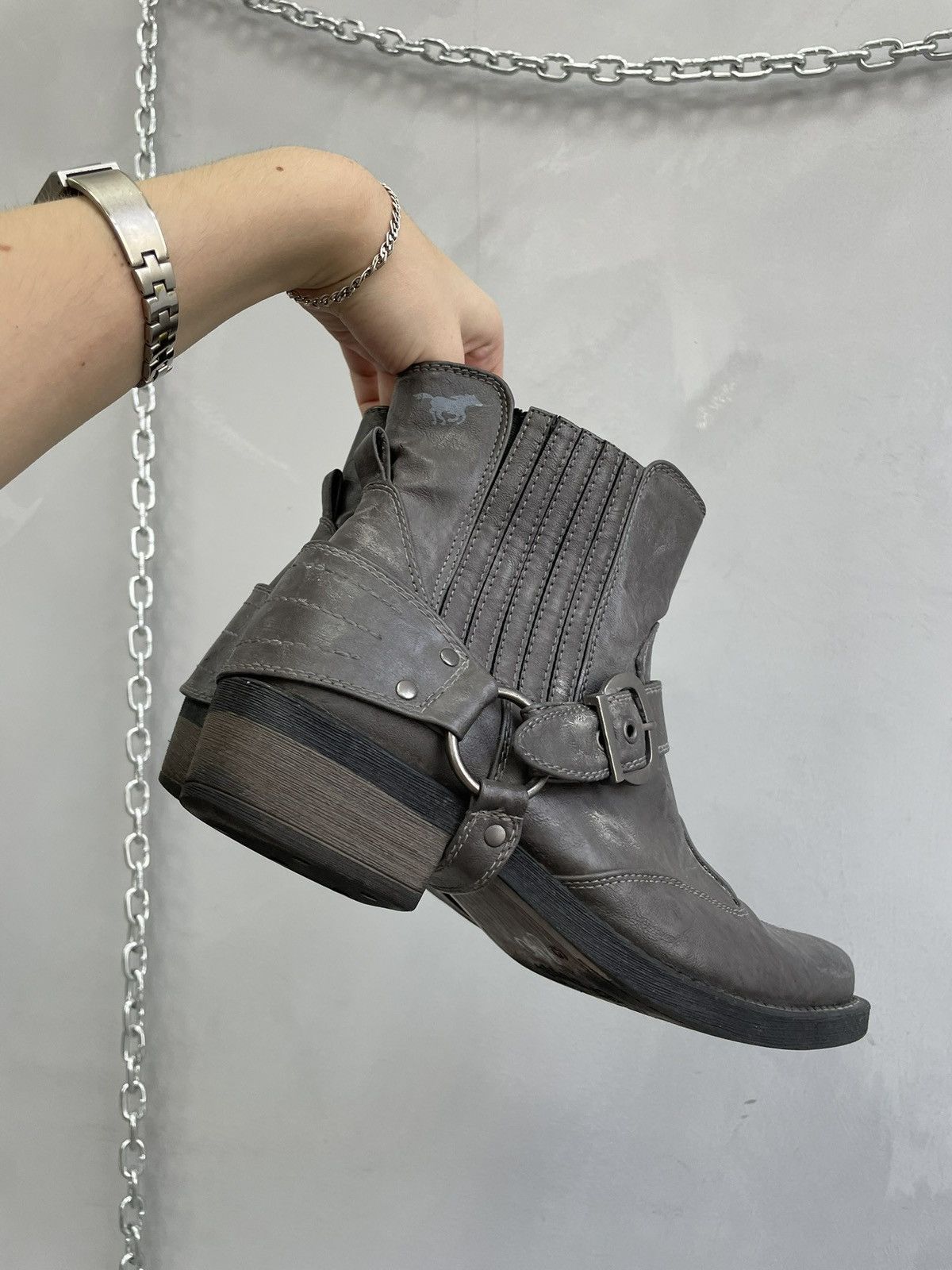 Western Rise Western guidi style leather moto boots hype rare Size US 7.5 / EU 40-41 - 4 Thumbnail