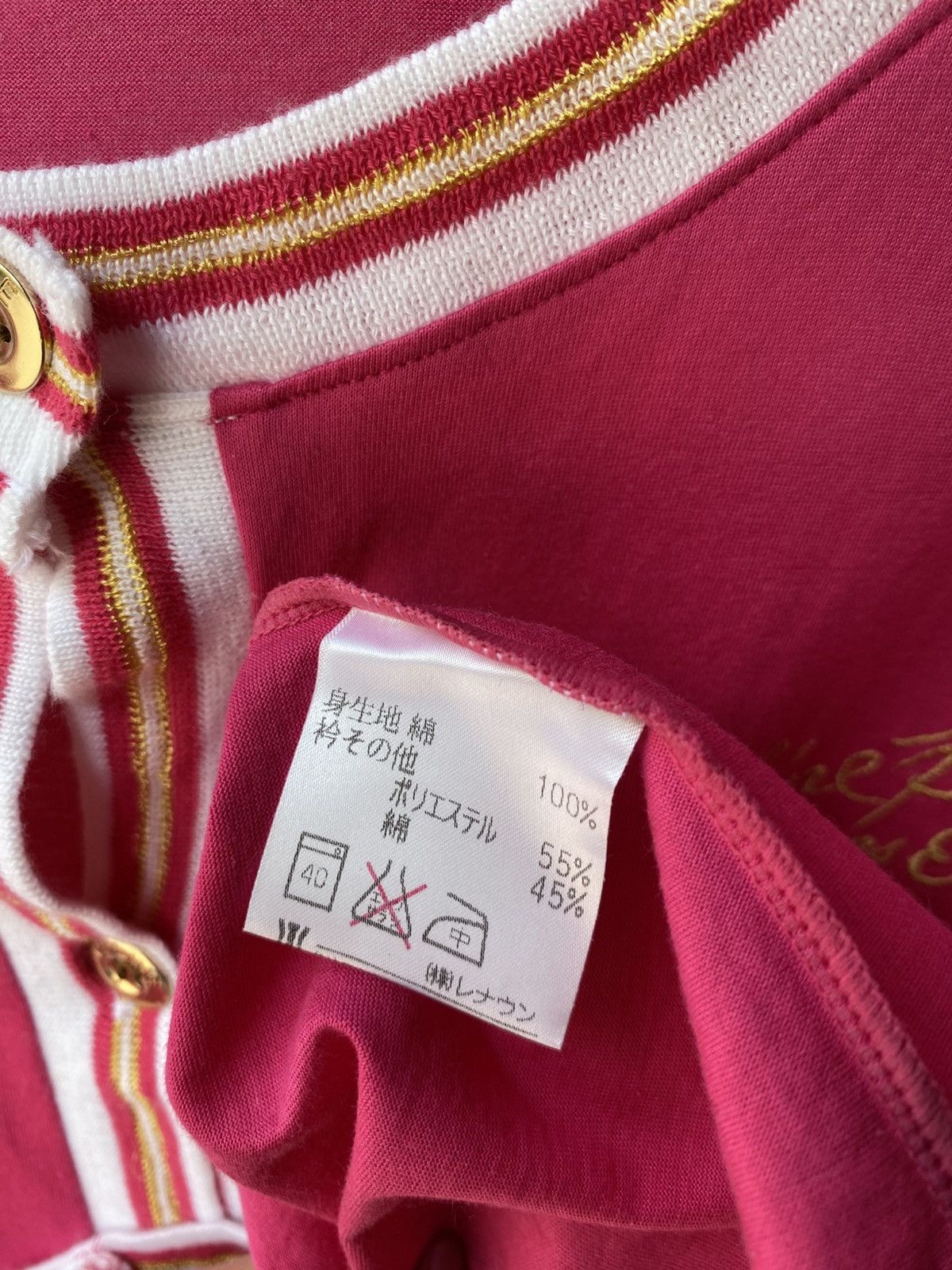 Celine Celine Pink & Gold Embroidered Blouse with Gold Buttons. Size M / US 6-8 / IT 42-44 - 11 Thumbnail