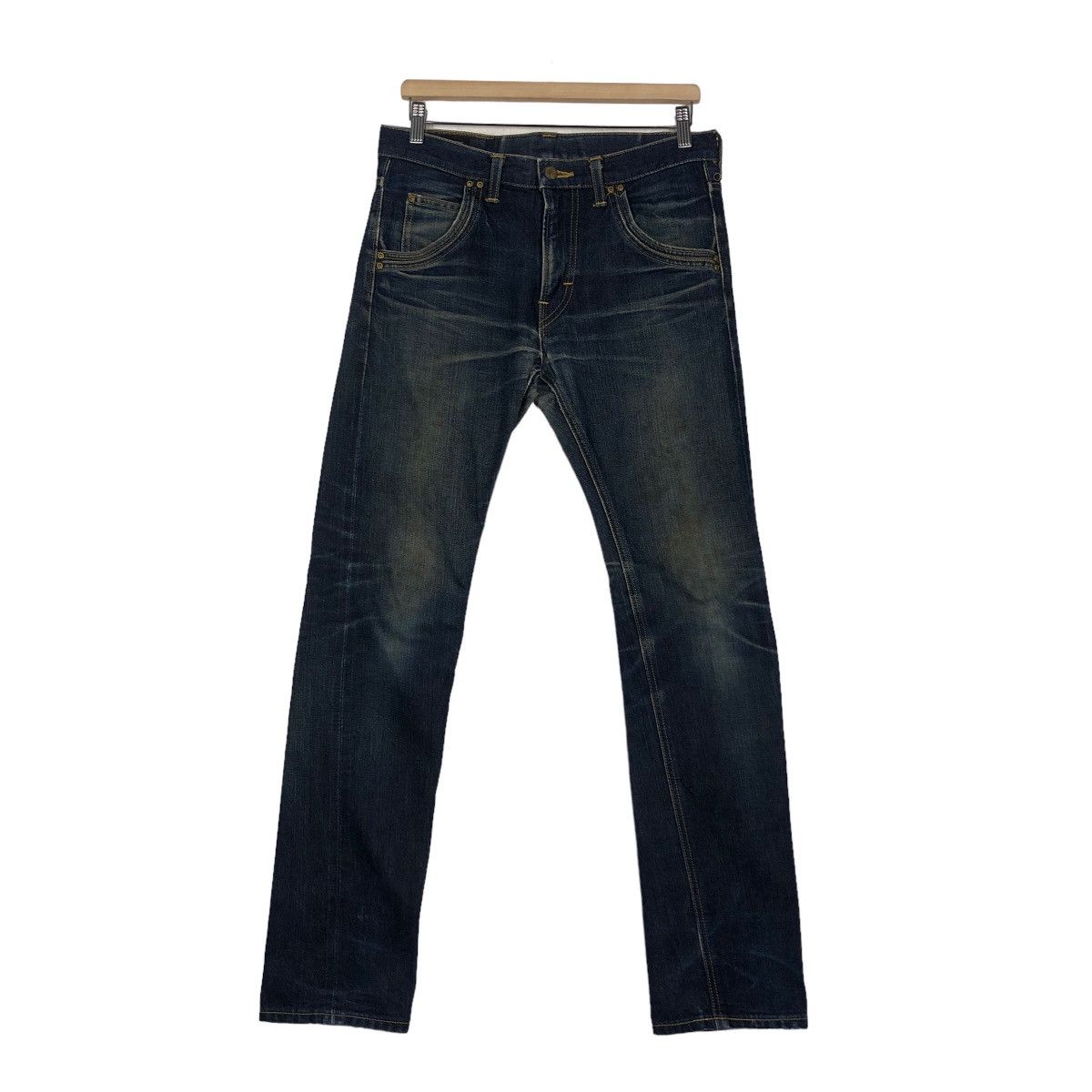 Japanese Brand 🔥VINTAGE DENIM LEE SELVEDGES RED LINE BIKER WEAR Size US 30 / EU 46 - 1 Thumbnail