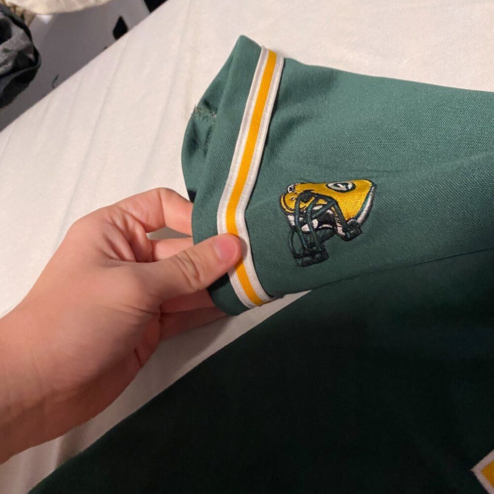 NFL Vintage 1998 Embroidered Green Bay Packers Button Up Shirt Size US L / EU 52-54 / 3 - 9 Thumbnail