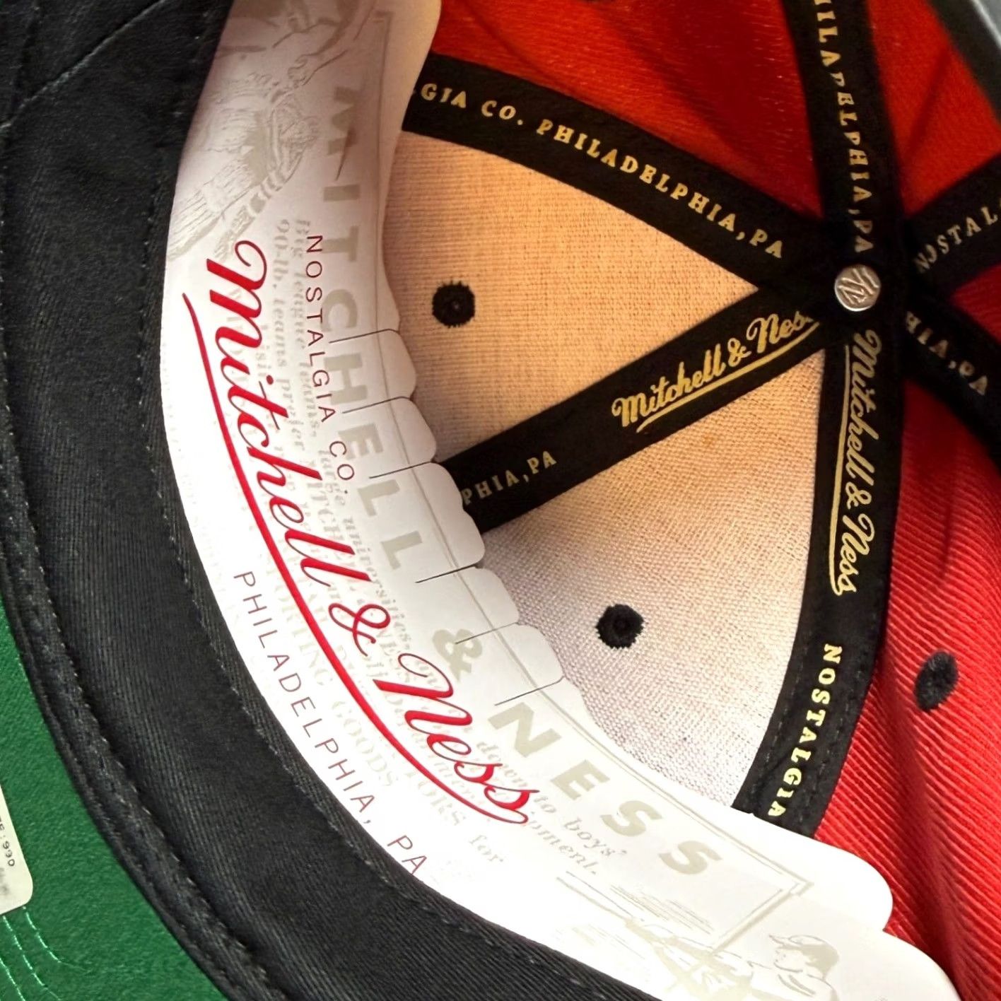 Mitchell & Ness Mitchell & Ness Miami Heat Snapback Mens OSFM Red Black Pinstripe NBA Hat Cap Size ONE SIZE - 7 Thumbnail