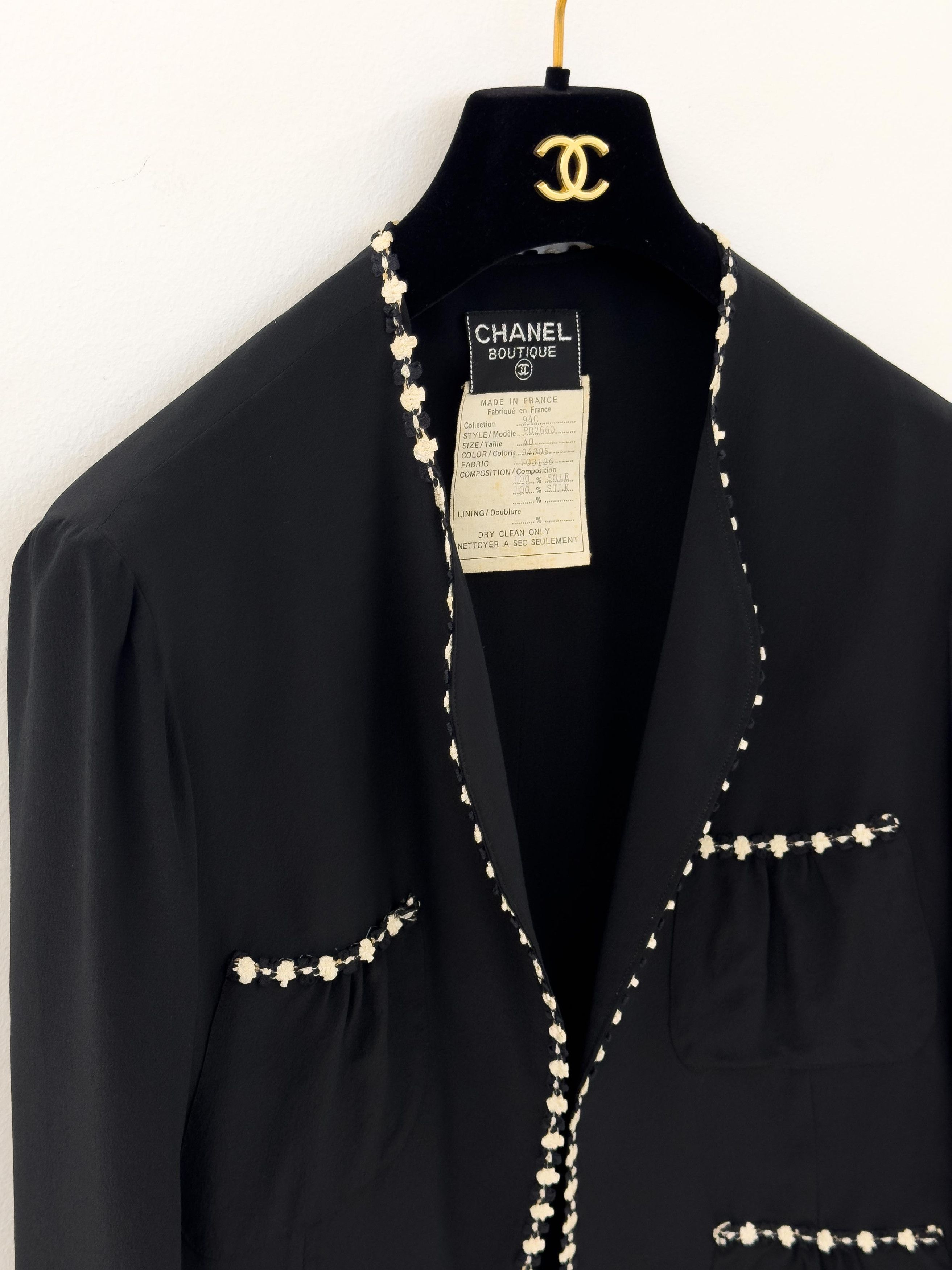 1994 CHANEL Cruise Collection Silk Three Piece