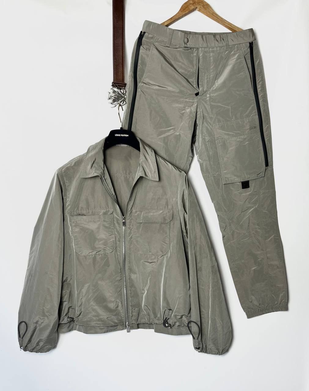 image of Dior Cargo Tracksuit in Silver, Men's (Size Medium)