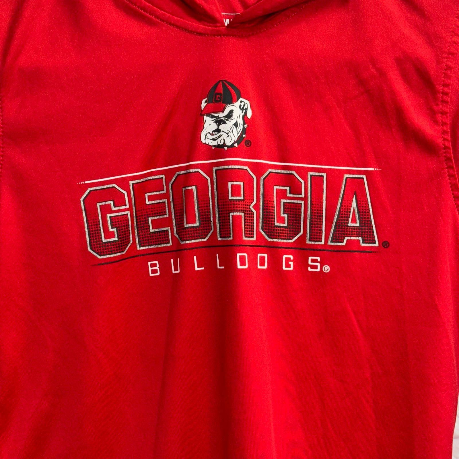 Russell Athletic Russell Georgia Bulldogs Red Hoodie Size 8 Kids Size US M / EU 48-50 / 2 - 2 Thumbnail