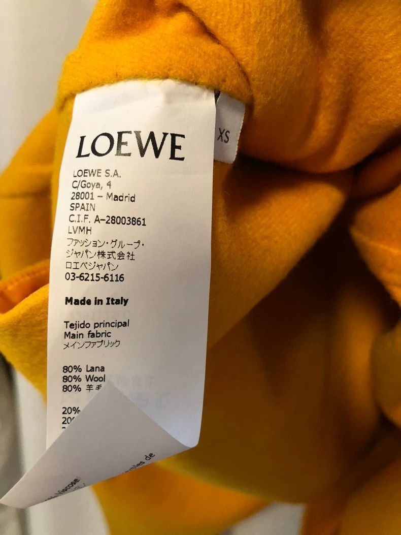 Loewe oversized yellow cashmere coat with bow Size US XS / EU 42 / 0 - 6 Thumbnail