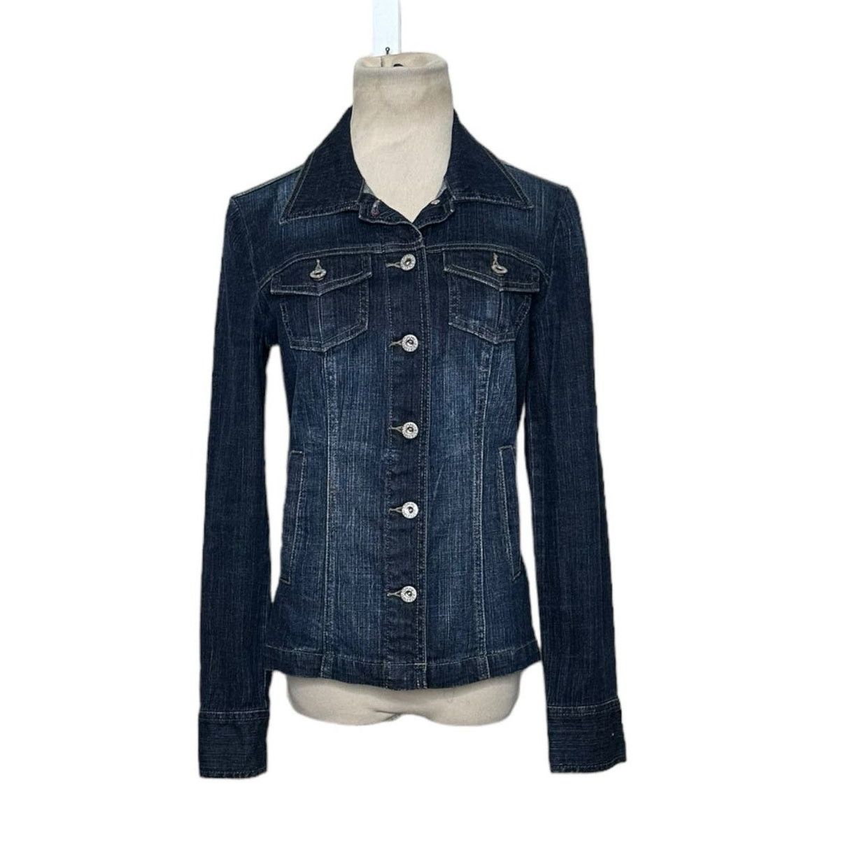 Tommy Hilfiger Tommy Hilfiger blue denim buttoned jacket size small Size S / US 4 / IT 40 - 1 Thumbnail