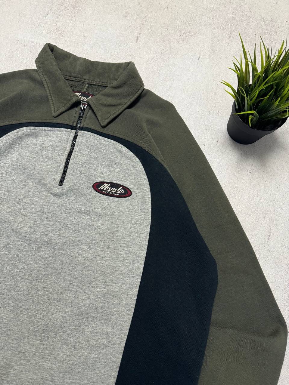 Mambo × Vintage Vintage Mambo Sweatshirt Zip 1/4 Baggy Crewneck Y2K Surf 90s Size US L / EU 52-54 / 3 - 3 Thumbnail