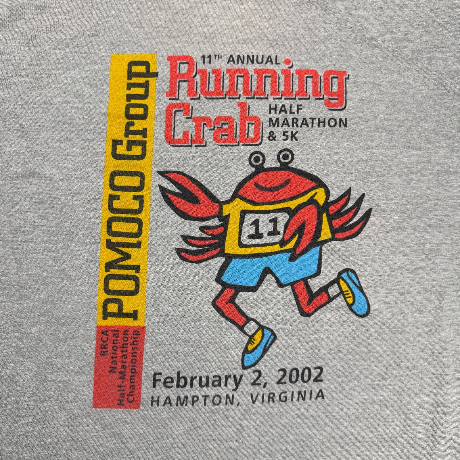 Vintage Cool Cat Running Crab Half Marathon 2002 LS Tee L Size US L / EU 52-54 / 3 - 3 Thumbnail