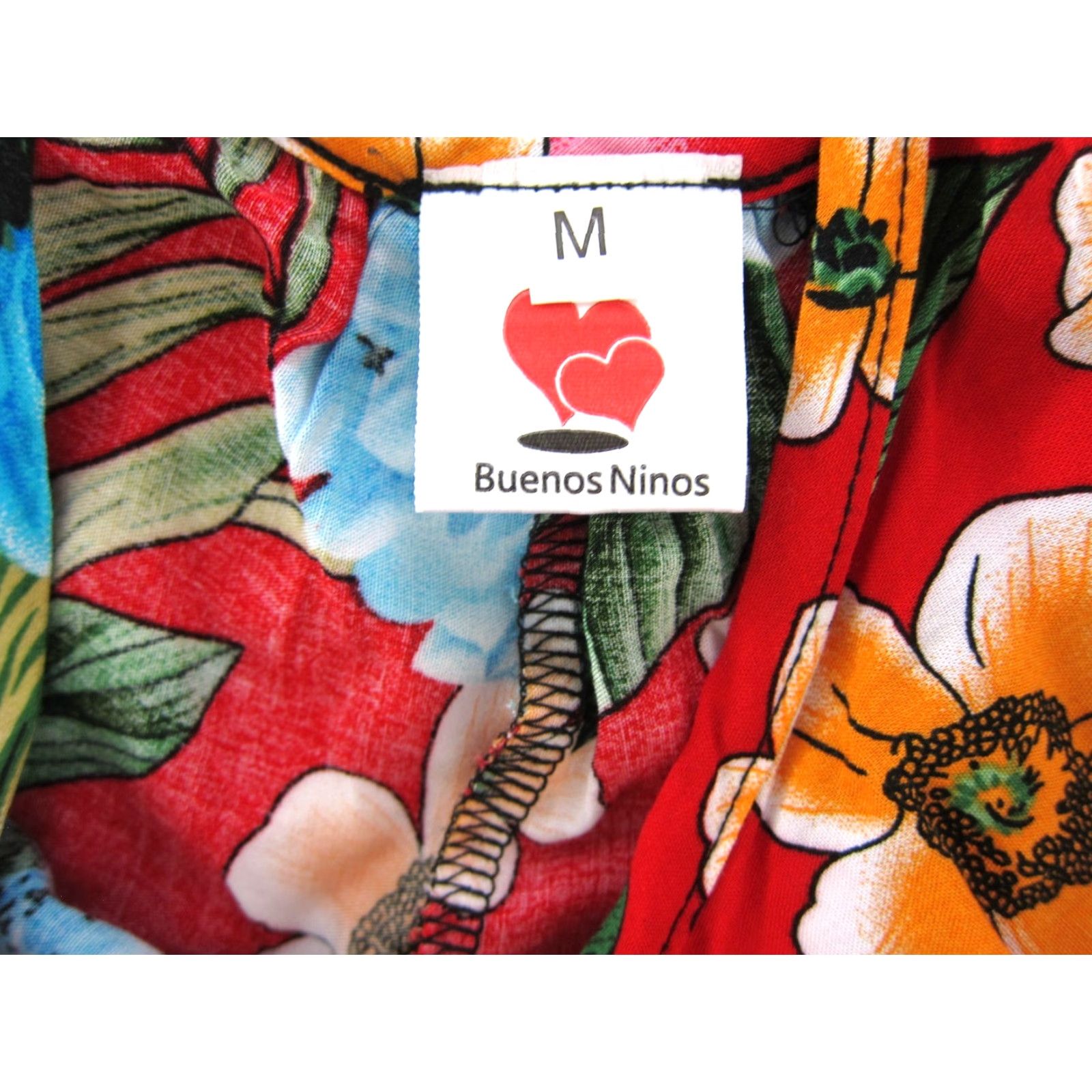 Vintage Beunos Ninos 100% Rayon Red Floral Pocket Wide Leg Jumper Romper Jumpsuit Medium Size M / US 6-8 / IT 42-44 - 3 Thumbnail