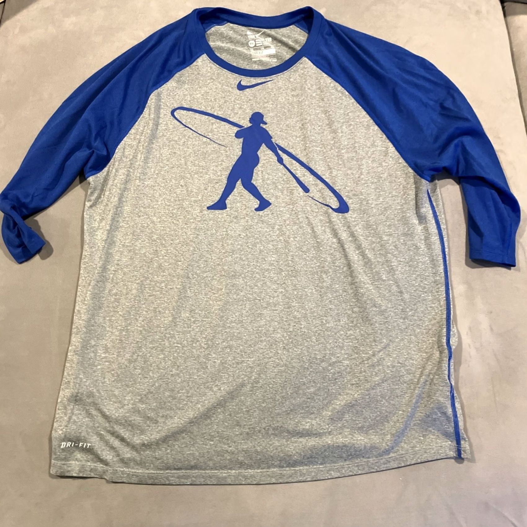 Nike Nike Swingman Center Swoosh Ken Griffey Jr. Gray & Blue Shirt Large Size US L / EU 52-54 / 3 - 2 Thumbnail