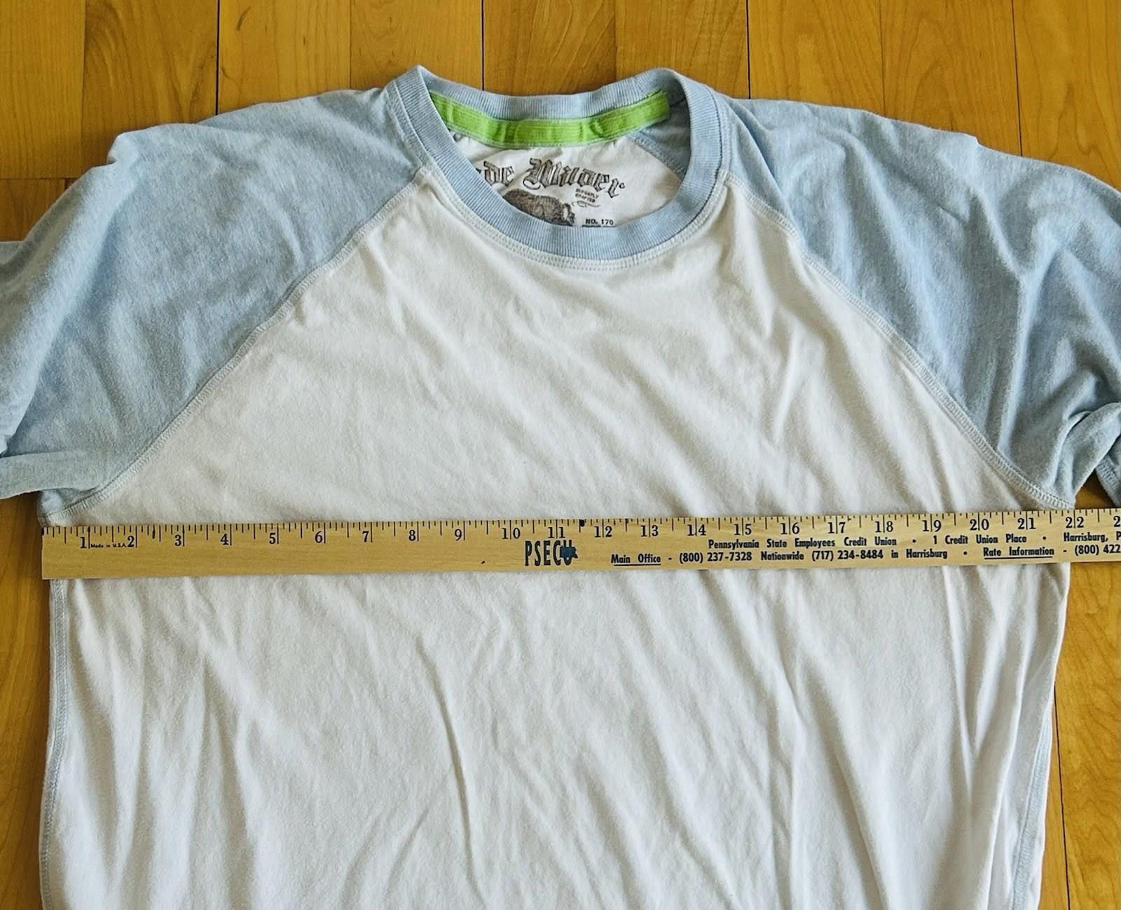 Other Slade Wilder White Light Blue Raglan Long Sleeve T Shirt Size US L / EU 52-54 / 3 - 7 Thumbnail