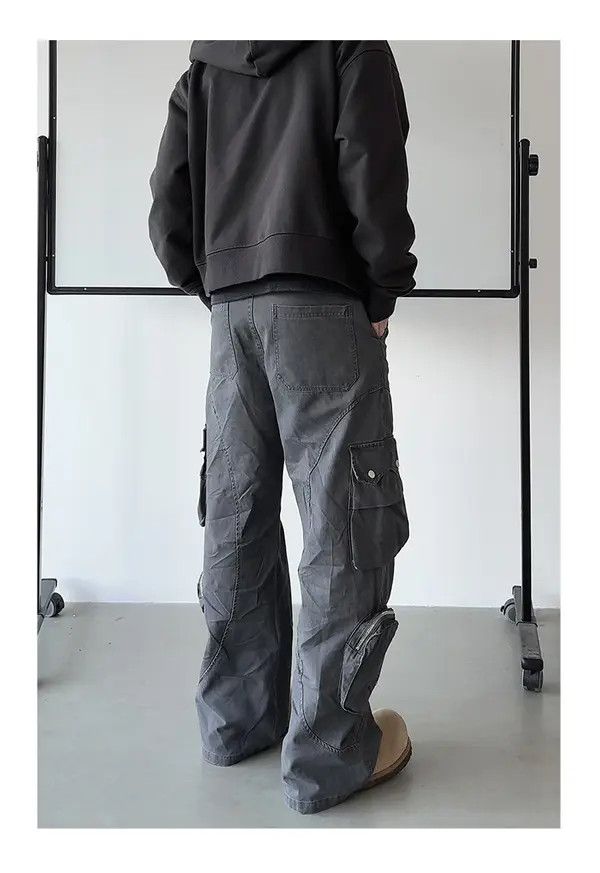 Japanese Brand Kurumiya x Mako Multi Pocket Cargo Wide Leg Pants Size US 32 / EU 48 - 6 Thumbnail