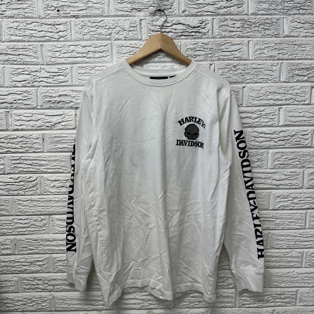 Harley Davidson Y2K Harley Davidson Skull Long Sleeve Shirt Medium Size US M / EU 48-50 / 2 - 2 Thumbnail