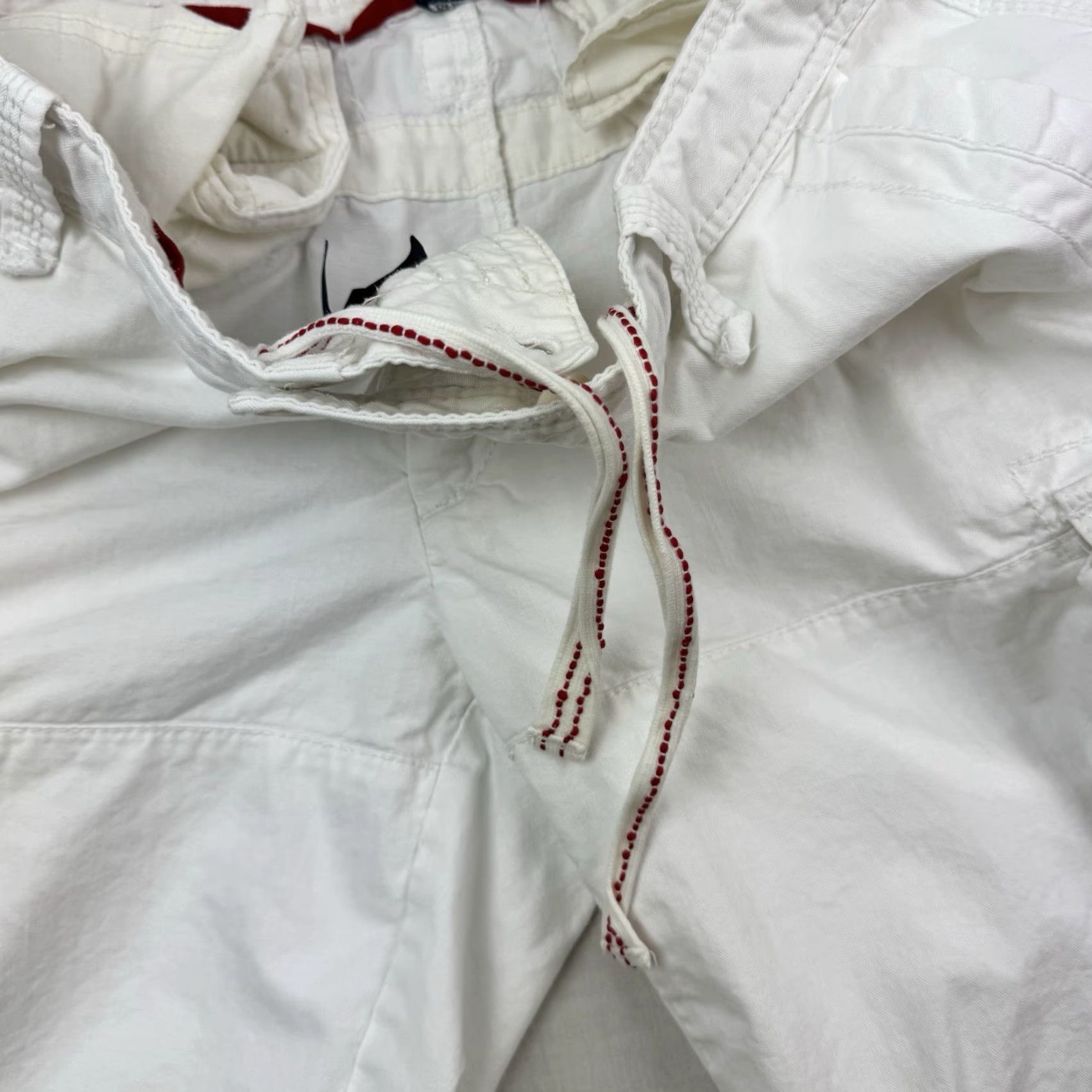Polo Ralph Lauren VINTAGE Polo Ralph Lauren Cargo Shorts Men 38 White Solid Casual 90s Y2K Hipster Baggy Cargo Shorts Men Size US M / EU 48-50 / 2 - 5 Thumbnail