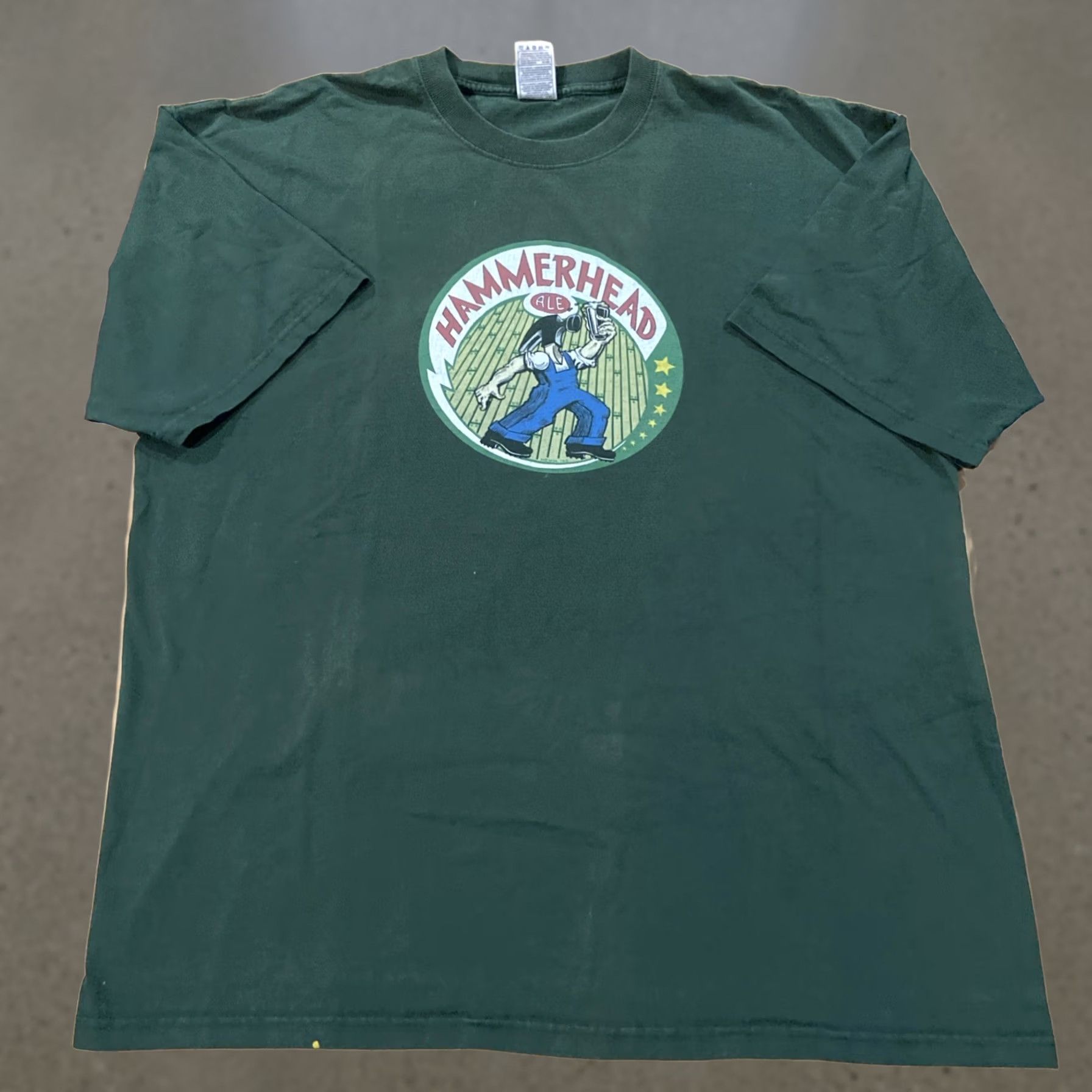 Fruit Of The Loom Fruit Of The Loom Cartoon Shirt 2XL Men Short Sleeve Crew Neck Green Beer Ale Brewery Cartoon Shirt 2XL Mens Size US XXL / EU 58 / 5 - 1 Thumbnail
