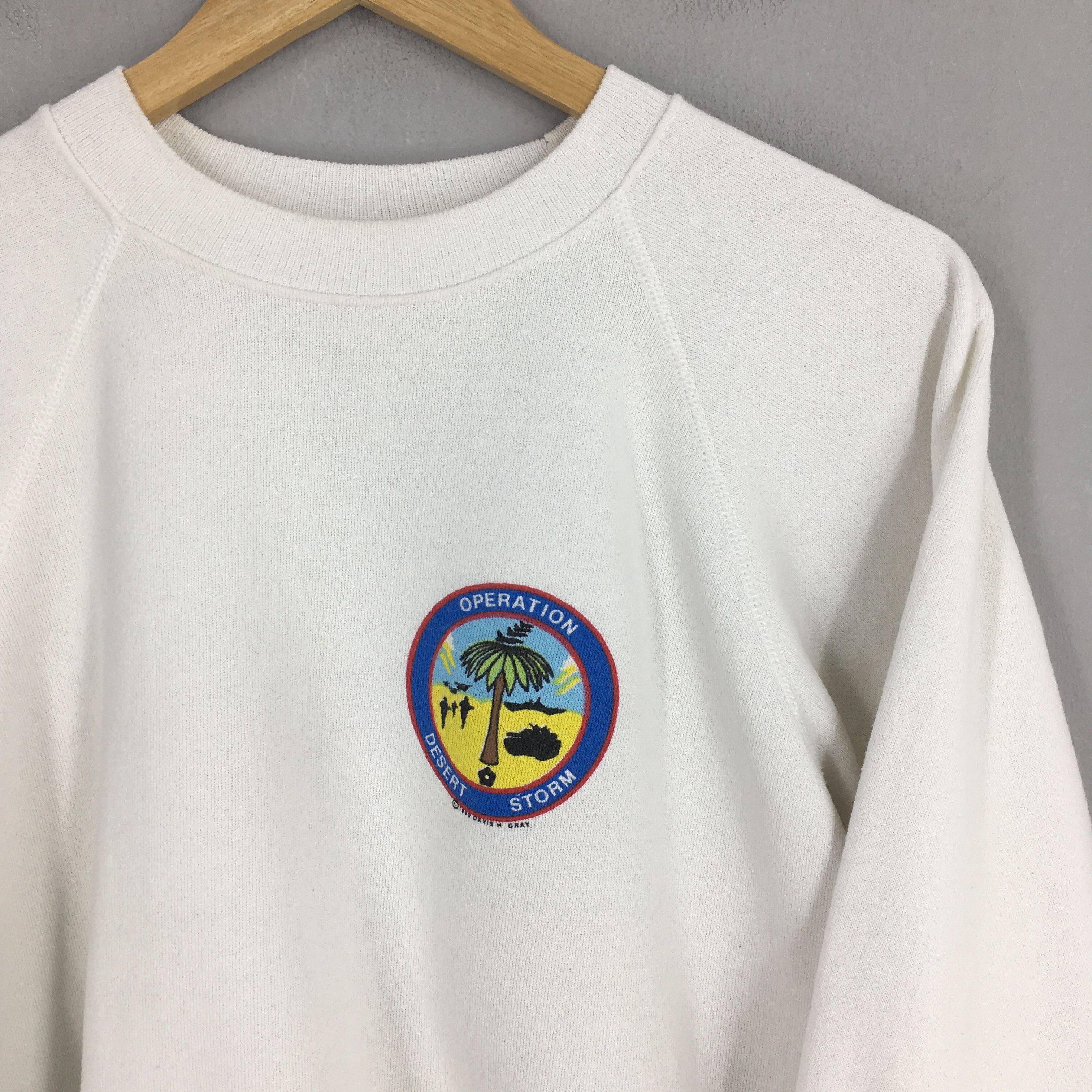 Vintage Vintage 90s Operation Desert Storm Sweatshirt Large Size US L / EU 52-54 / 3 - 2 Thumbnail