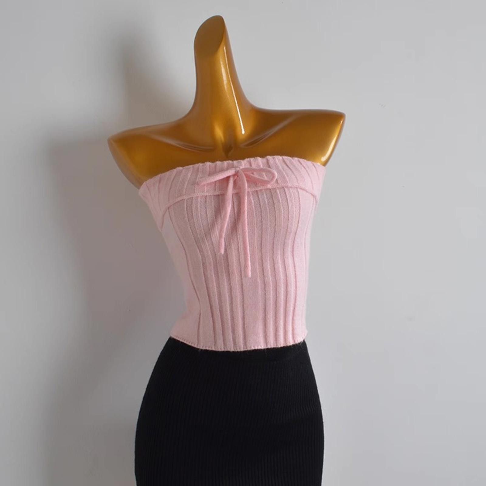 Sweetheart Strapless Knit Top — Soft & Flirty Vibes