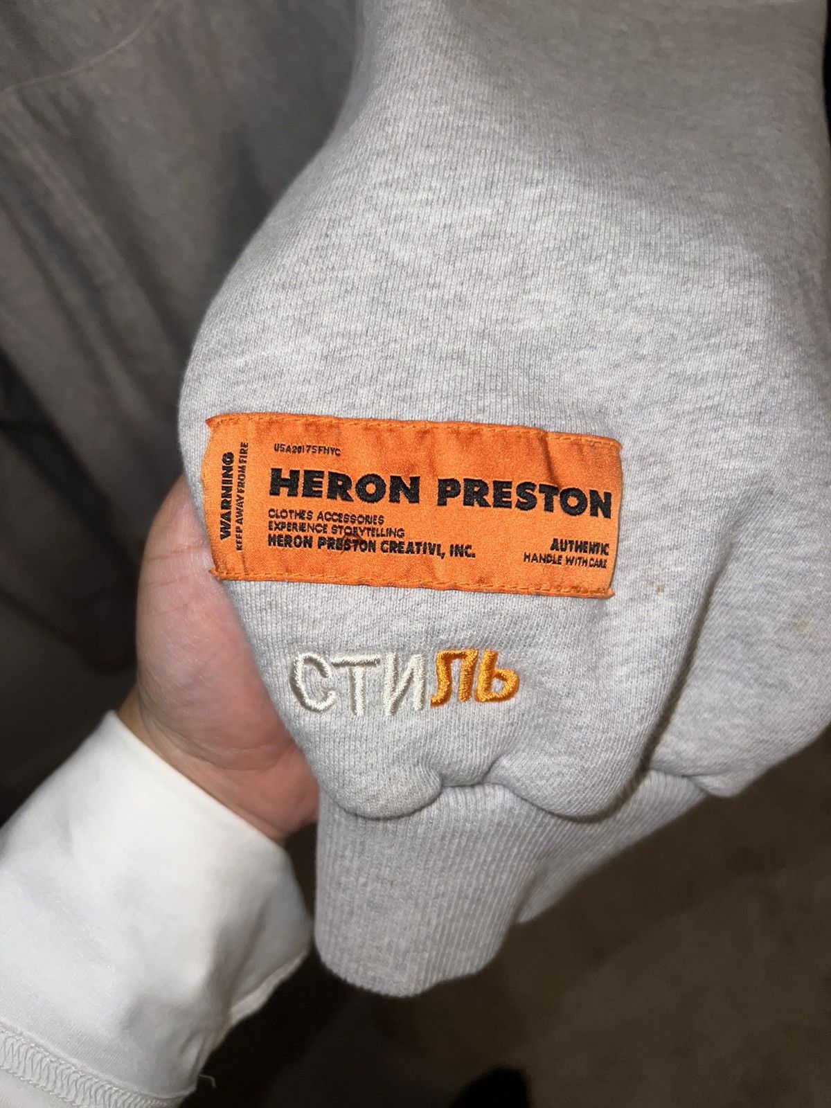 Heron Preston Heron Preston Grey Hoodie Sweatshirt Size US XS / EU 42 / 0 - 3 Thumbnail