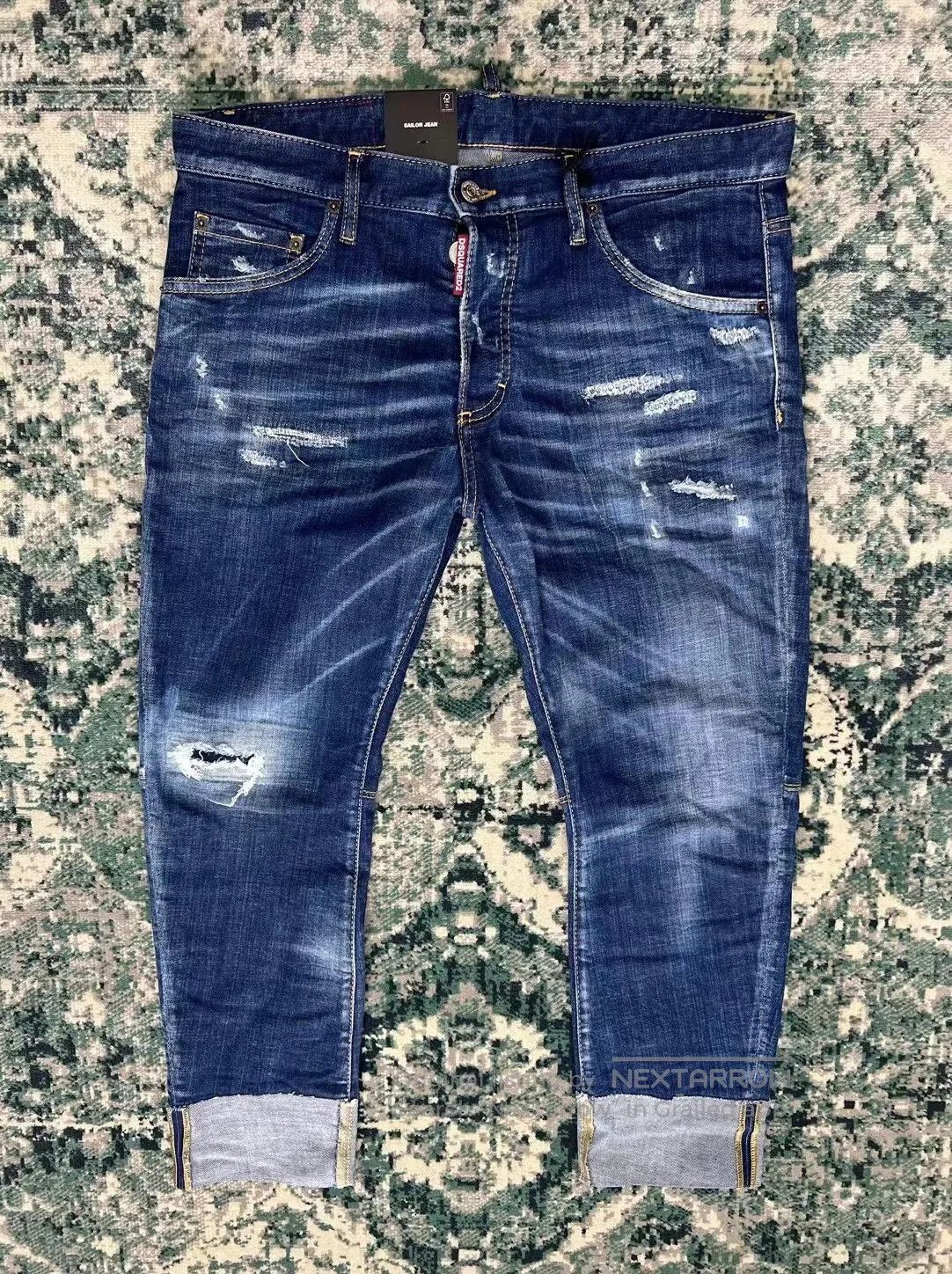 Dsquared2 Dsquared2 Blue Wash Skinny Fit Sailor Pants. Size US 36 / EU 52 - 1 Thumbnail