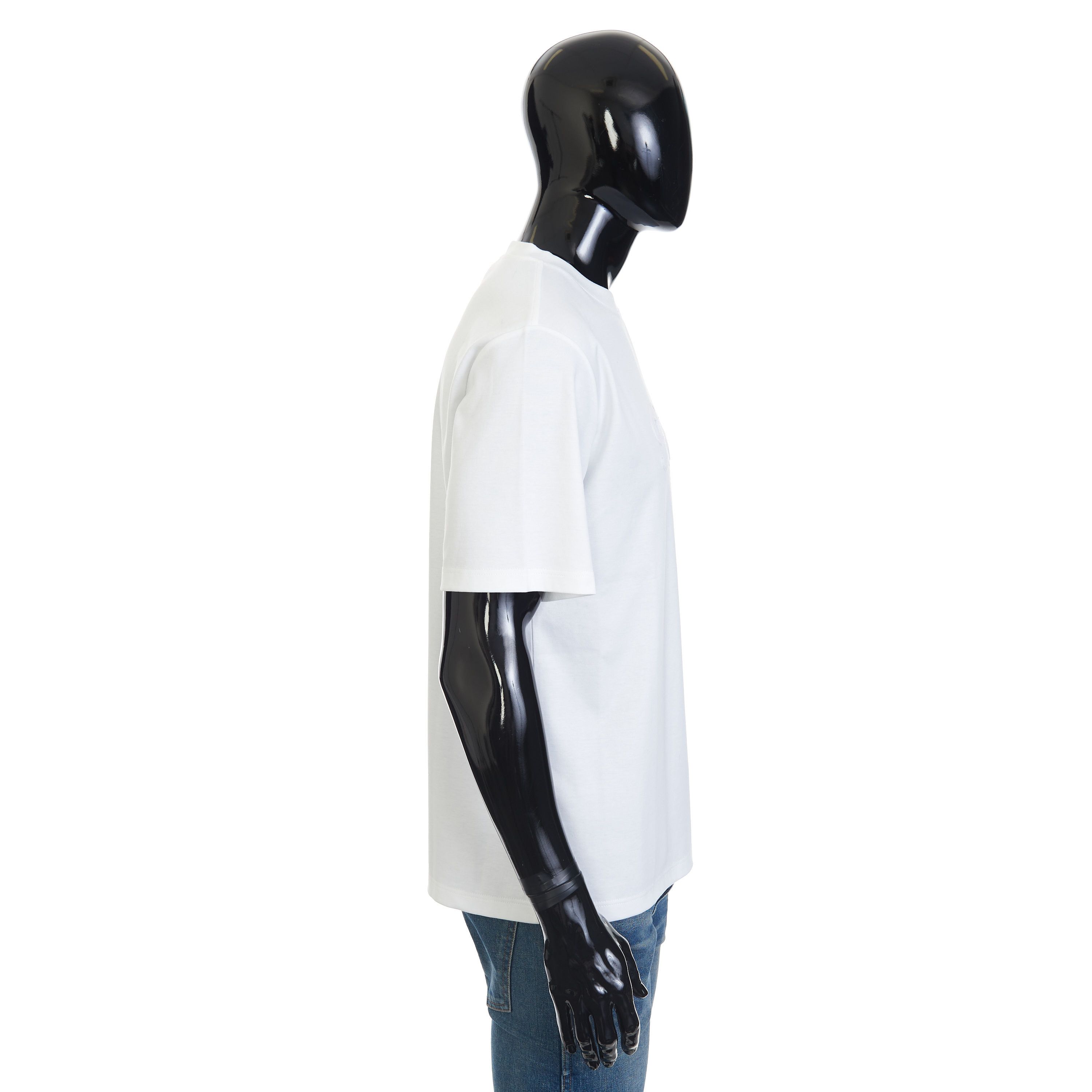 Berluti Oversized Logo Embroidery T-Shirt In White Cotton Size US XXL / EU 58 / 5 - 7 Thumbnail