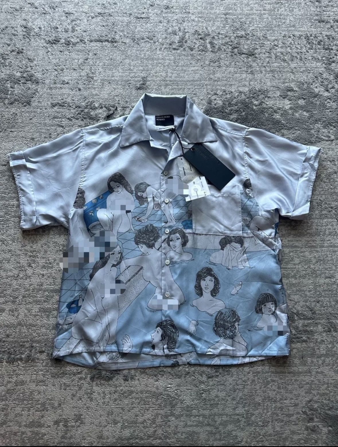 トップス Enfants Riches Deprimes ANIME SILK SHIRT Enfants Riches Deprimes ANIME SILK SHIRT