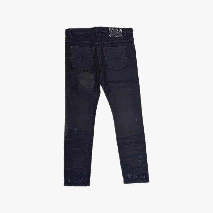 Dior Dior Dior x Travis Scott Blue Logo Embroidered Jeans 0079- Size US 31 - 3 Thumbnail