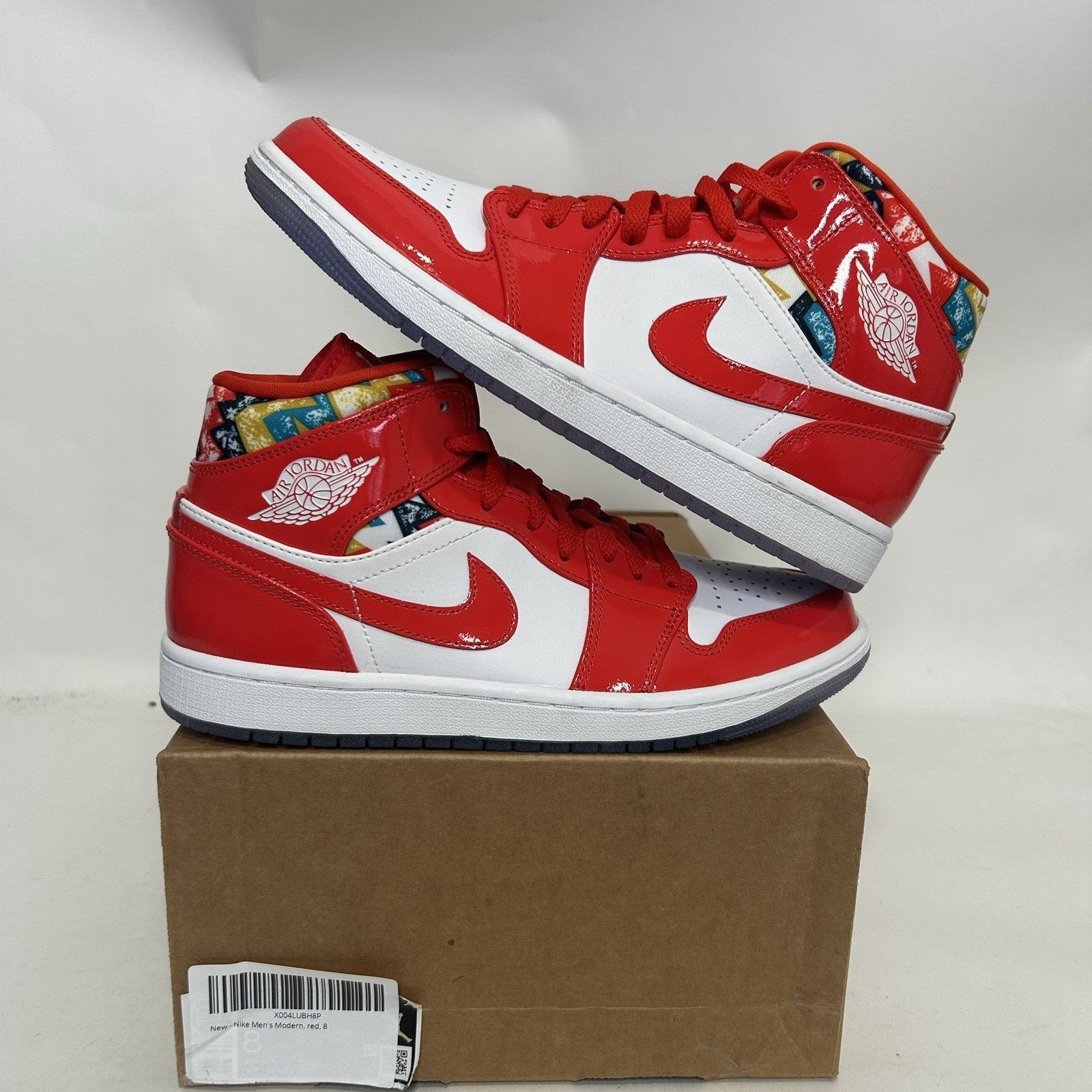 Jordan Brand Nike Air Jordan 1 Retro Mid SE “Barcelona Sweater Red White” Size US 8 / EU 41 - 1 Thumbnail