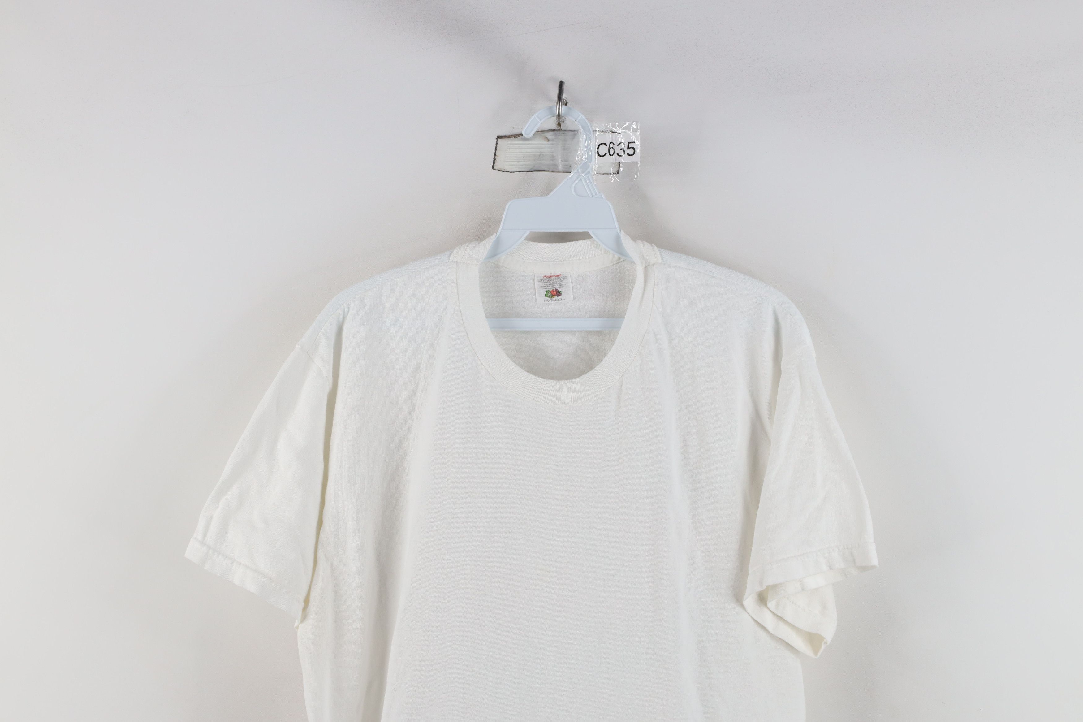 Vintage Vintage 90s Streetwear Cotton Short Sleeve T-Shirt White Size US L / EU 52-54 / 3 - 2 Thumbnail