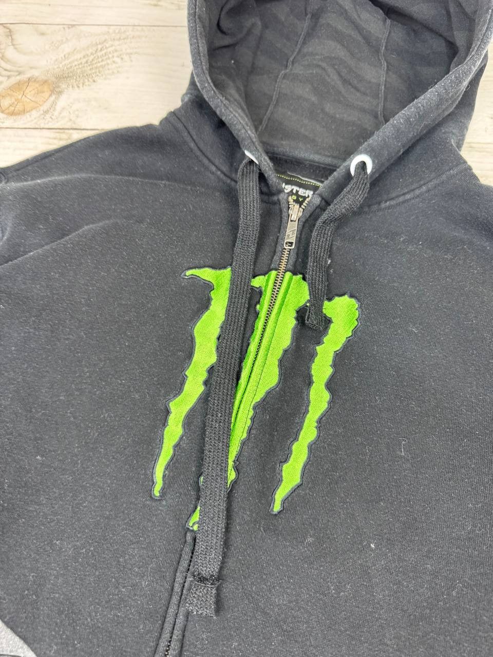 Vintage Vintage Monster Energy Hoodie Full Zip Big Logo 00s Racing Size US M / EU 48-50 / 2 - 6 Thumbnail