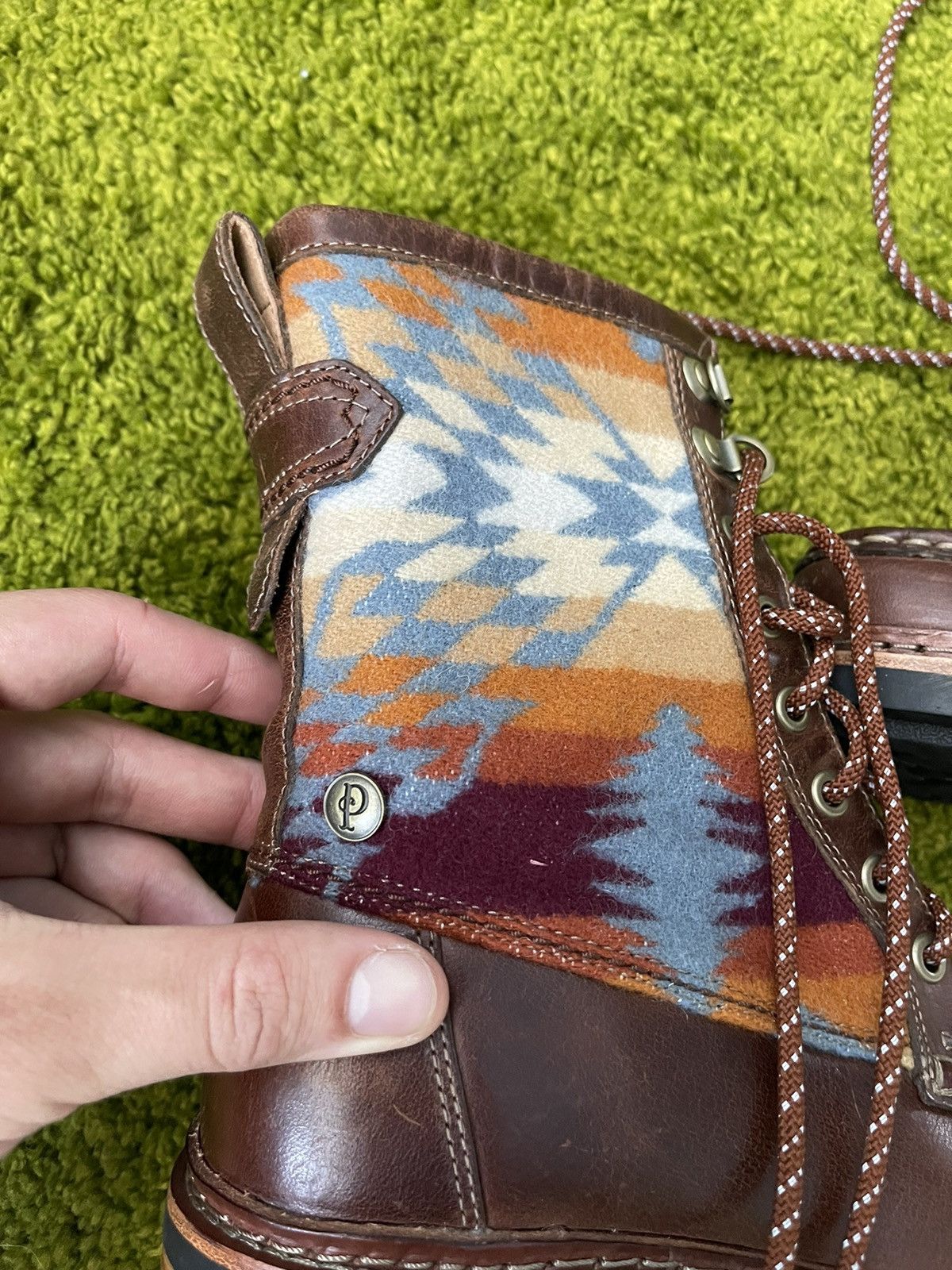 Clarks × Genuine Leather × Pendleton Pendleton x Clarks wool plaid + real leather boots Size US 7.5 / IT 37.5 - 7 Thumbnail