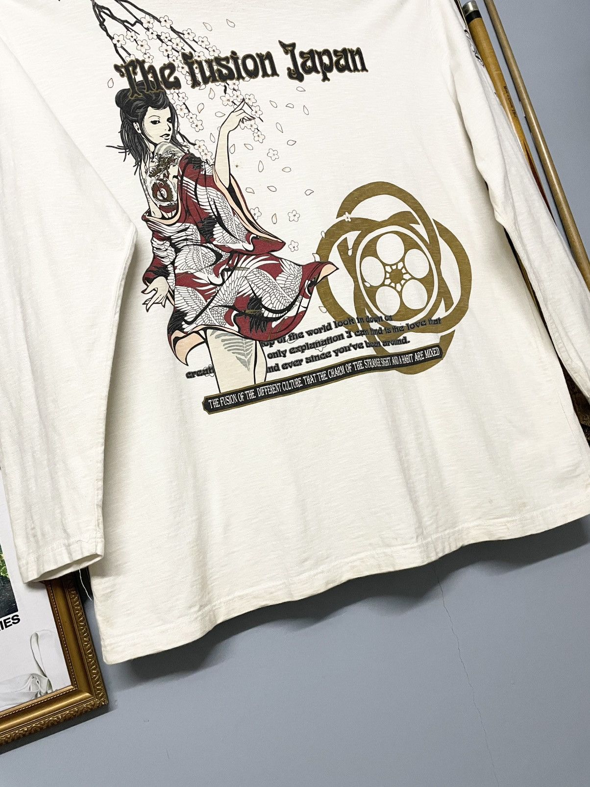 Beauty Beast Vintage 1990s Japan Designer The Fusion Sukajan Longsleeve Size US XL / EU 56 / 4 - 7 Thumbnail