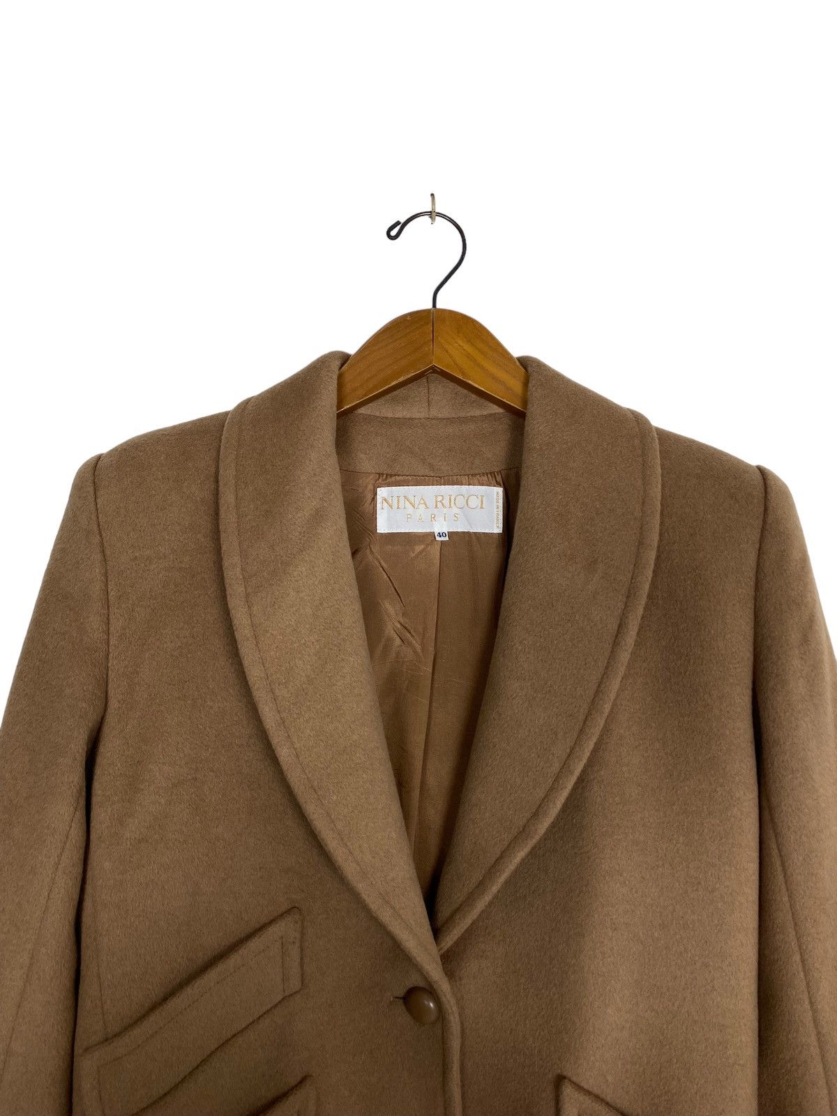 Nina Ricci Rare‼️ Vintage Nina Ricci Paris Wool Coat Made in France Size M / US 6-8 / IT 42-44 - 4 Thumbnail