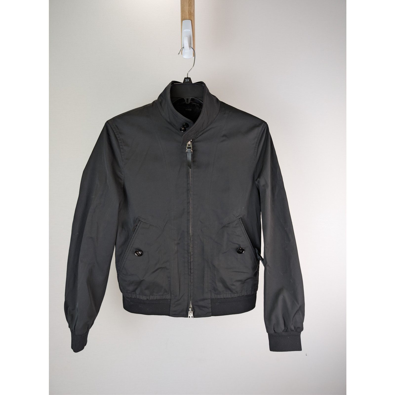 Tom Ford o1rshd1 CC20 Fine Poplin Jacket in Black Size US M / EU 48-50 / 2 - 1 Thumbnail