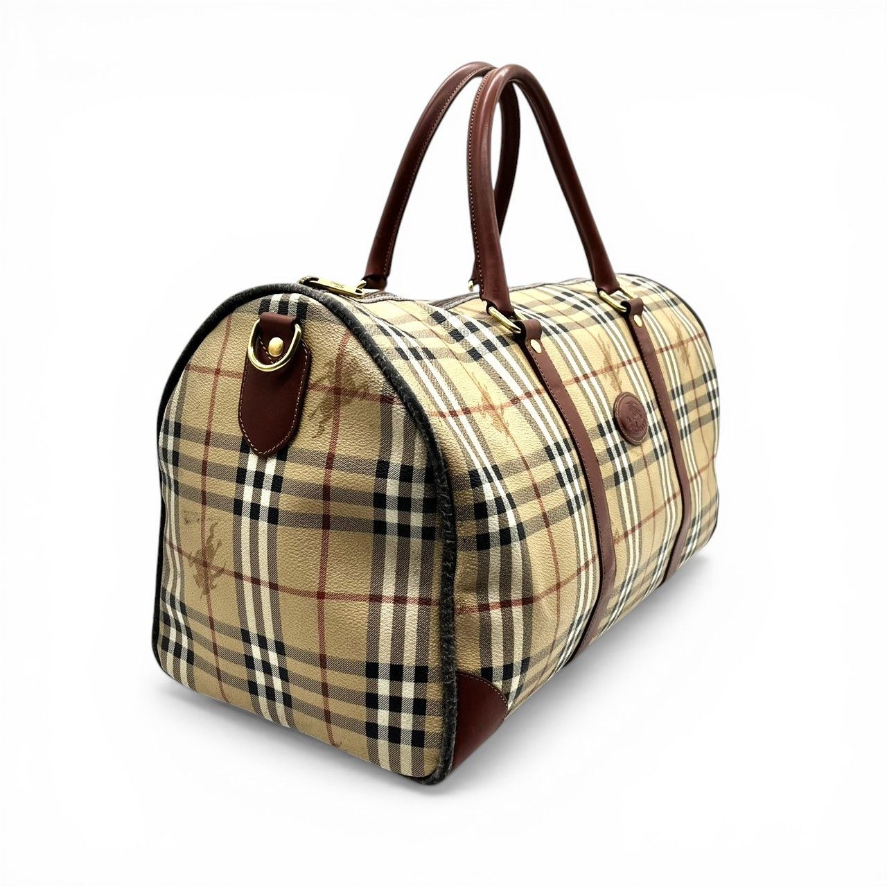 Burberry Vintage Burberrys Boston Bag Nova Check Size ONE SIZE - 4 Thumbnail