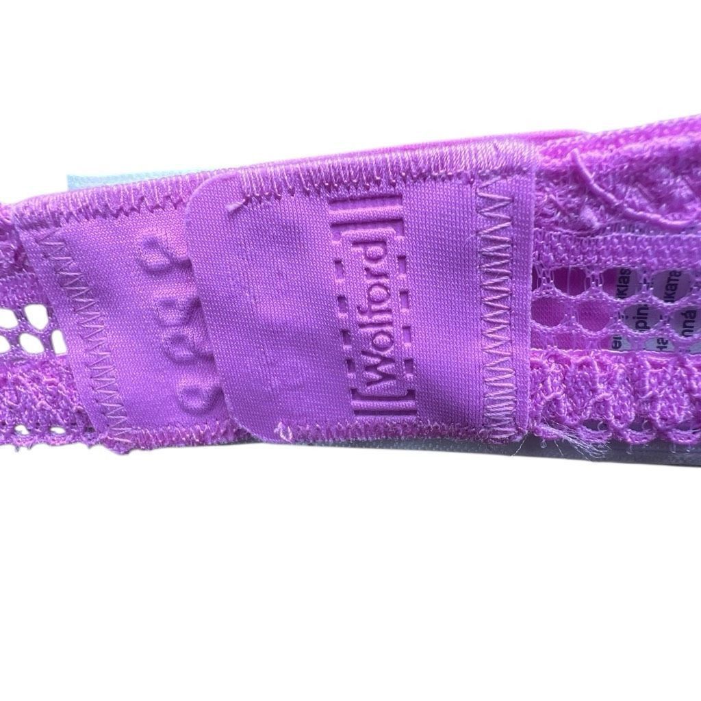 Wolford NWT Wolford Straight Laced Demi Cup Bra 75D 34D Orchid Size ONE SIZE - 9 Thumbnail