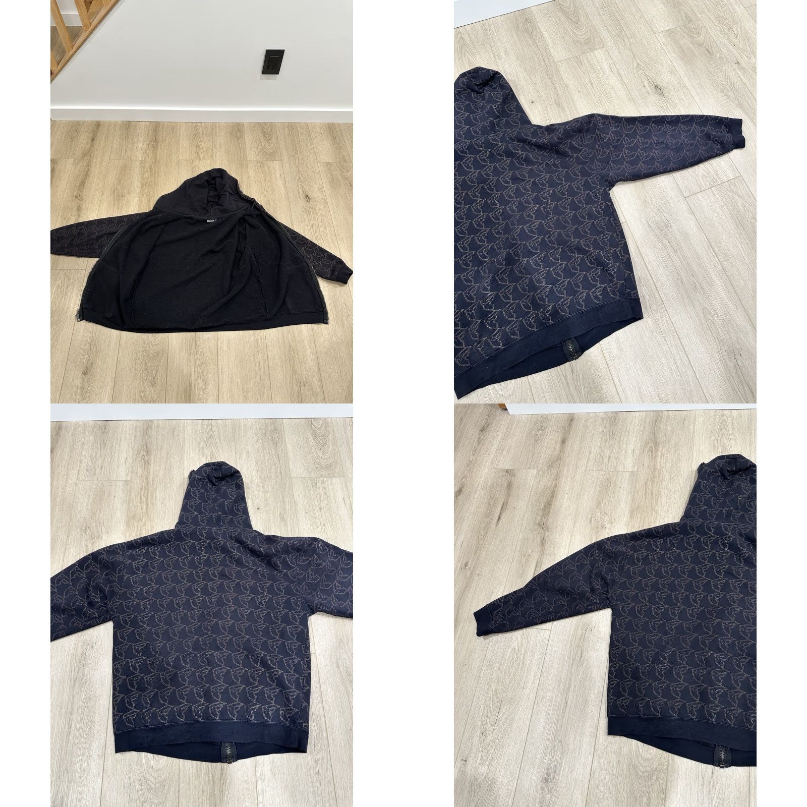 Vintage Famous Stars & Straps Hoodie AOP Full Zip Jesse Pinkman Style Size Large Mens Black Long Sleeve Closure Zip Pockets Logo Heavyweight Hooded Size US L / EU 52-54 / 3 - 8 Thumbnail