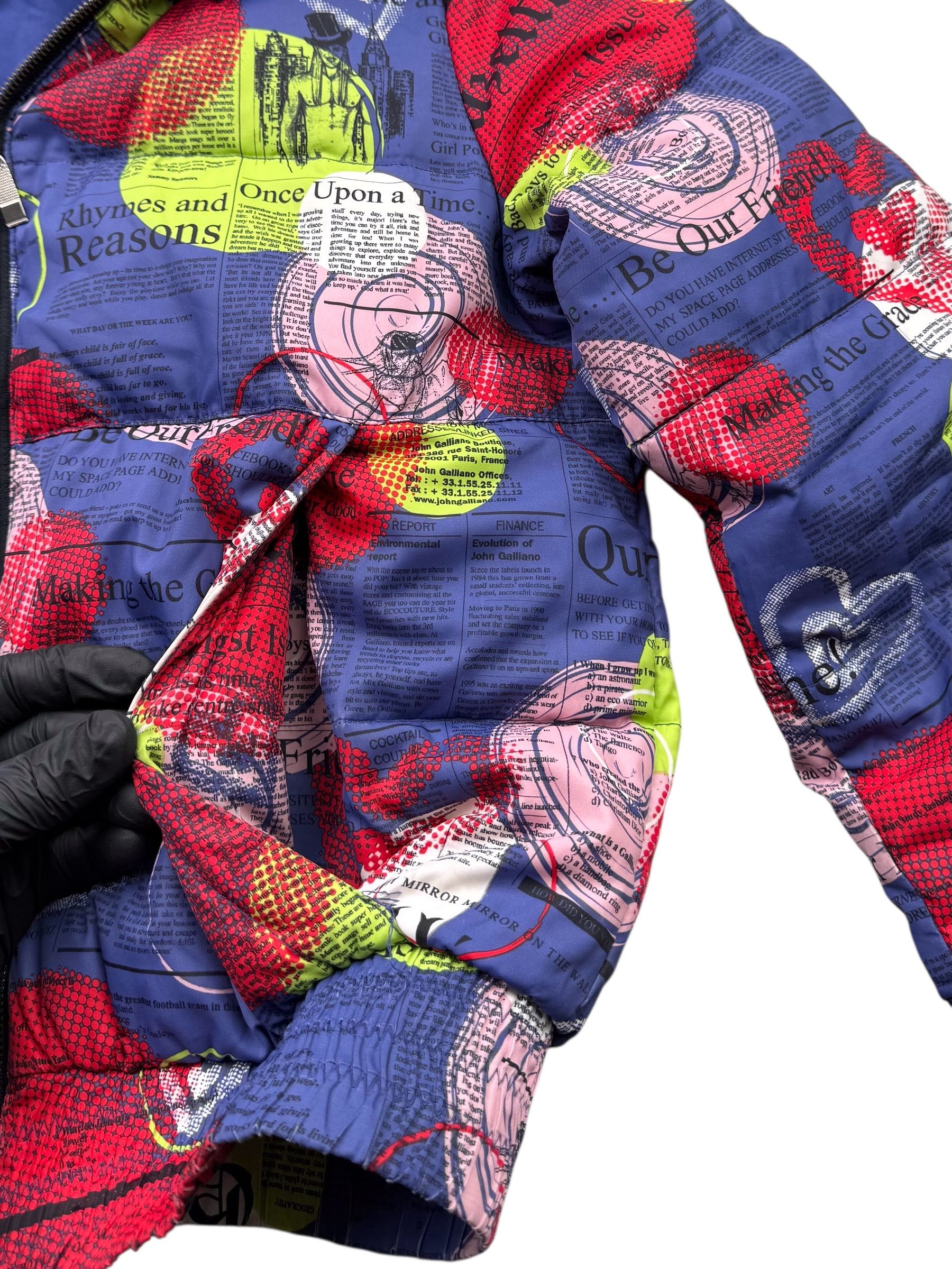 John Galliano Galliano Gazette Vintage Down Puffer Cropped Jacket D10 Size S / US 4 / IT 40 - 8 Thumbnail