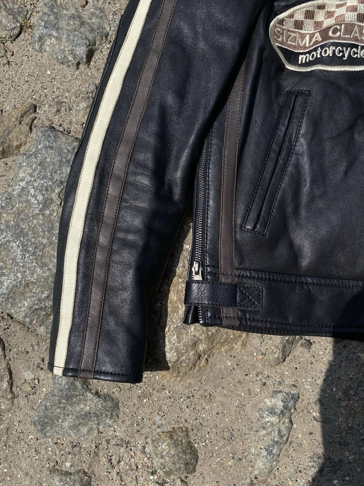 Other Motorcycle Leather Jacket Biker Motorcycle Jacket Men's Sz S Size US S / EU 44-46 / 1 - 5 Thumbnail