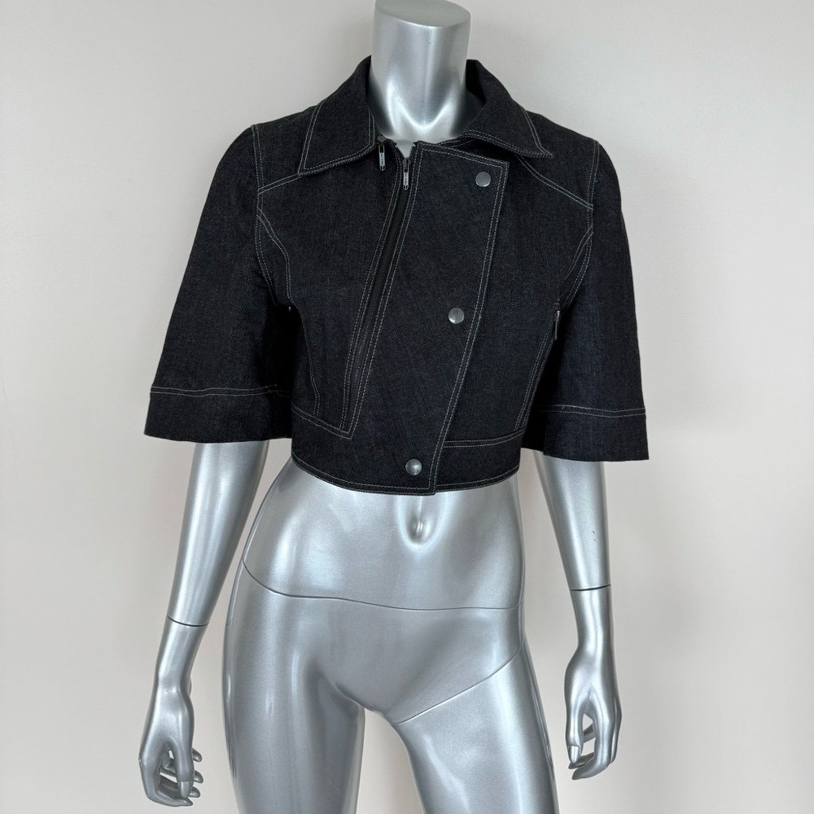 Zac Posen Zac Posen women crop jeans jacket size 8 US Size M / US 6-8 / IT 42-44 - 1 Thumbnail