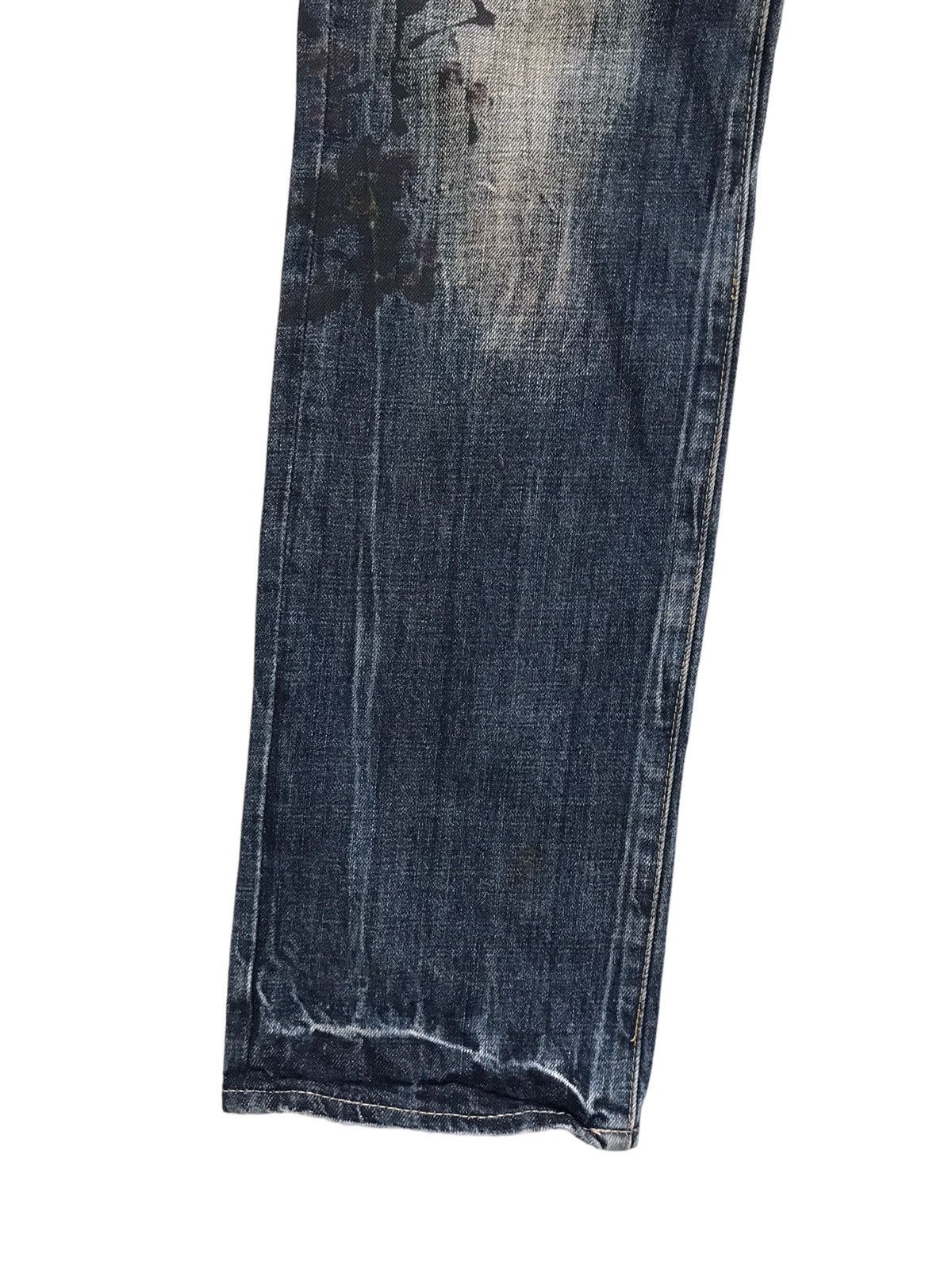 Takeo Kikuchi Takeo Kikuchi Yakuza Yanki Painted Art Denim Jeans Size US 32 / EU 48 - 5 Thumbnail